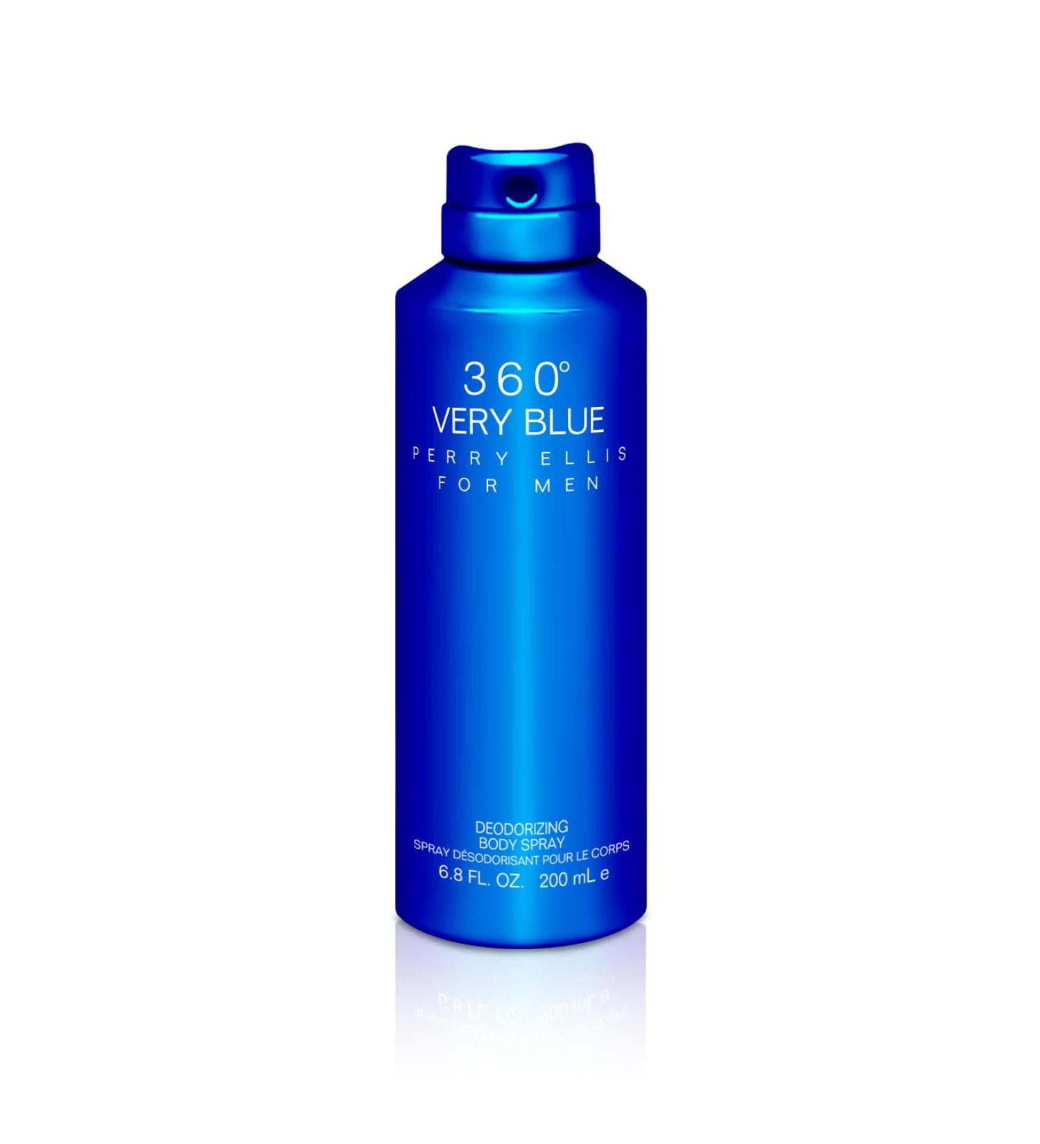 Perry Ellis 360 Very Blue Men's Deodorizing Body Spray, 6.8 oz - Buy Online on GoSupps.com