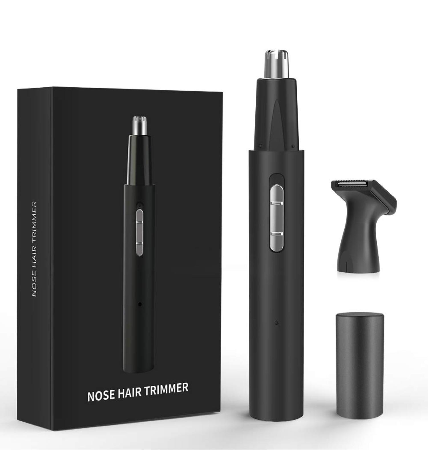 2024 Rechargeable Nose Hair Trimmer for Men & Women - 3 in 1 Painless Eyebrow & Facial Hair Trimmer with Dual-Edge Blades & Powerful Motor - Easy Ear & Beard Grooming - Buy Online on GoSupps.com
