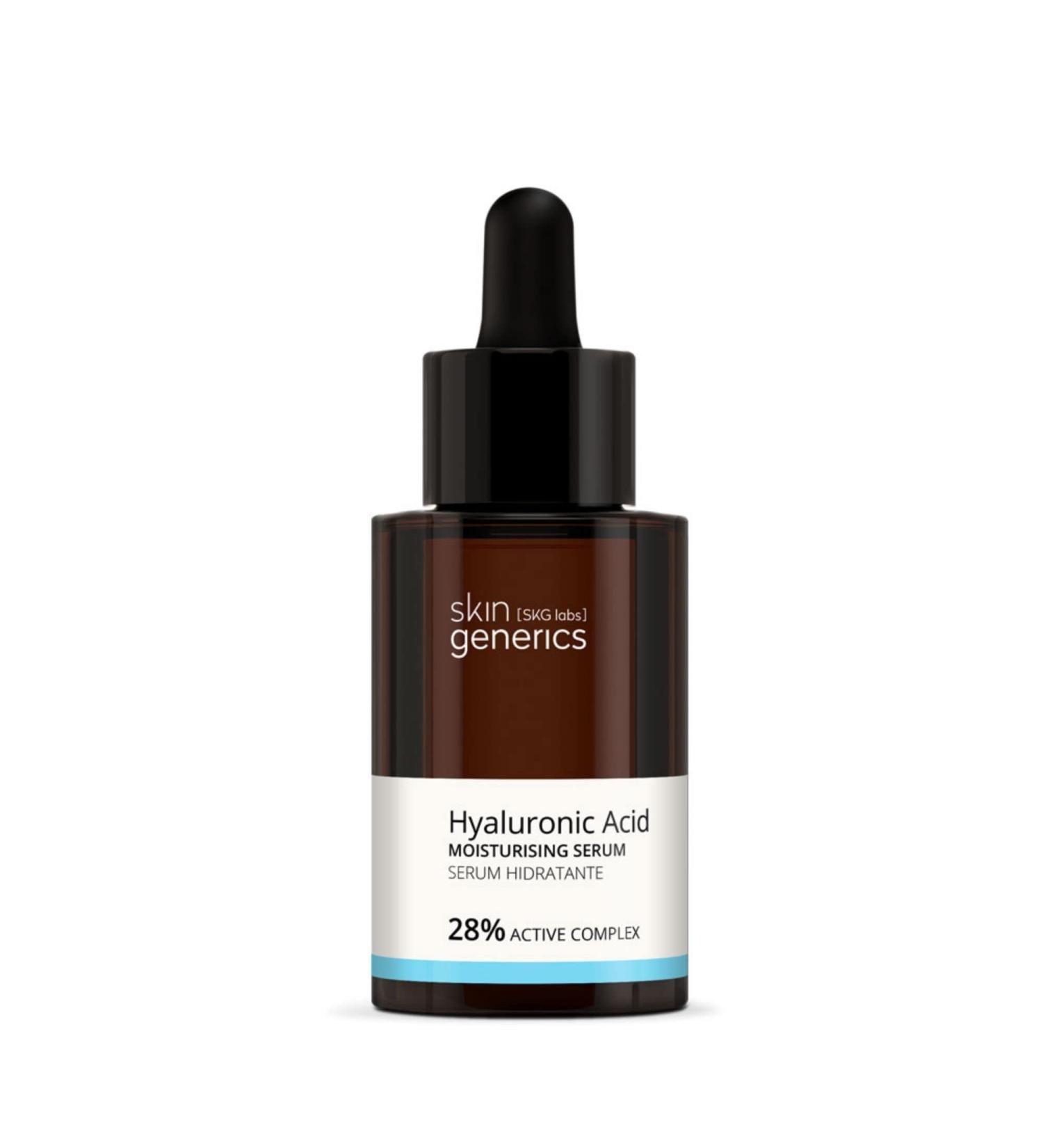 Skin Generics | Pure Organic Hyaluronic Acid Serum | 30ml | Moisturizing Concentrate that Regenerates and Increases Skin Elasticity | Paraben and Paraffin Free Facial Serum | 100% Vegan Moisturising Serum - Buy Online on GoSupps.com