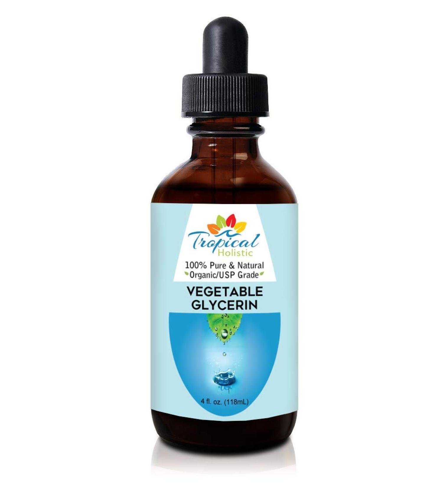 Organic Vegetable Glycerin Liquid 4 oz | 100% Pure for DIY Beauty Soaps & Artwork | Colorless & Odorless - Ideal for Hair & Skin - Buy Online on GoSupps.com