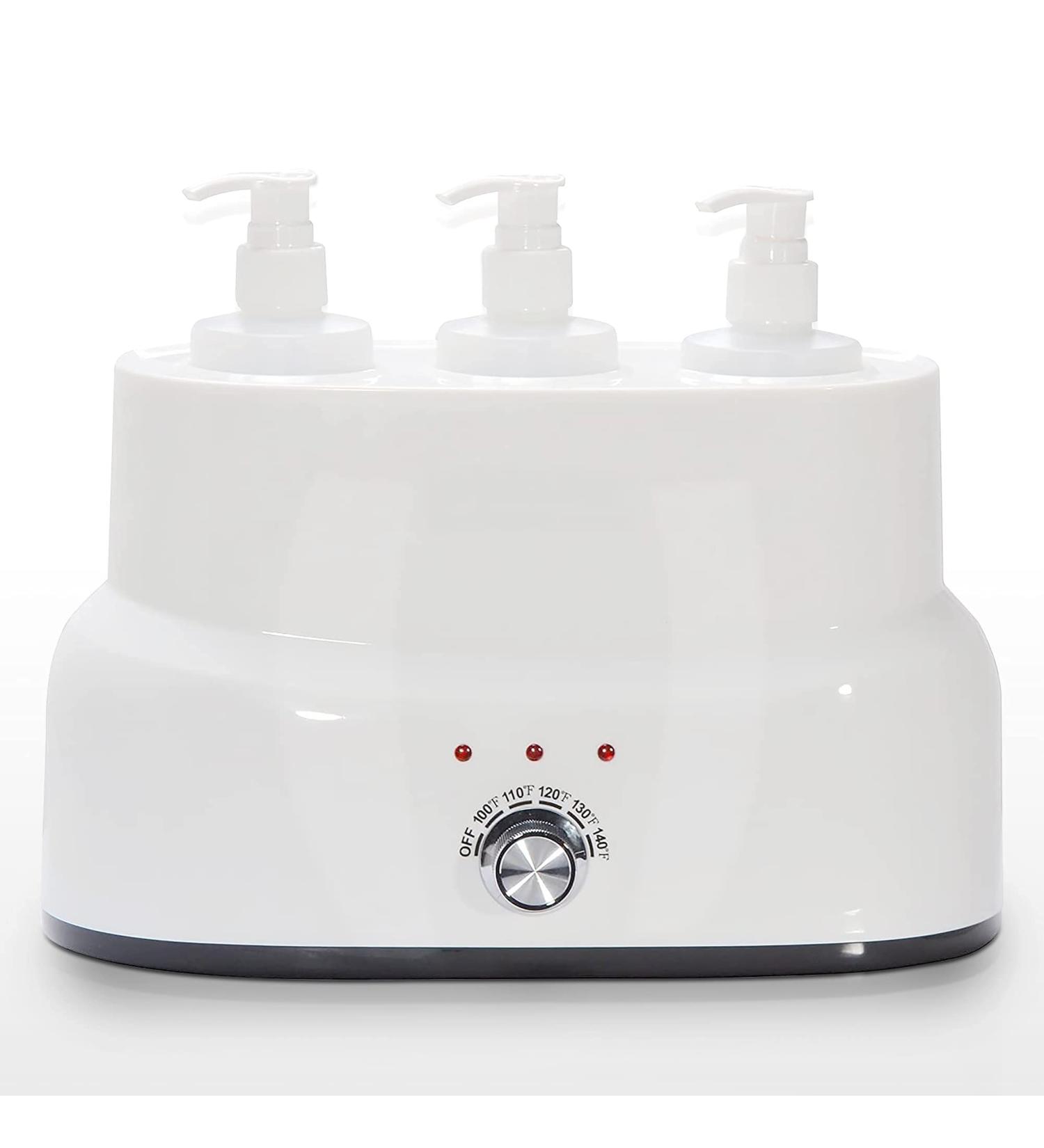 AMETHYST LAKE Massage Oil Warmer with 3 Bottles - Professional Salon Spa Heater for Home and Beauty Treatment - Buy Online on GoSupps.com
