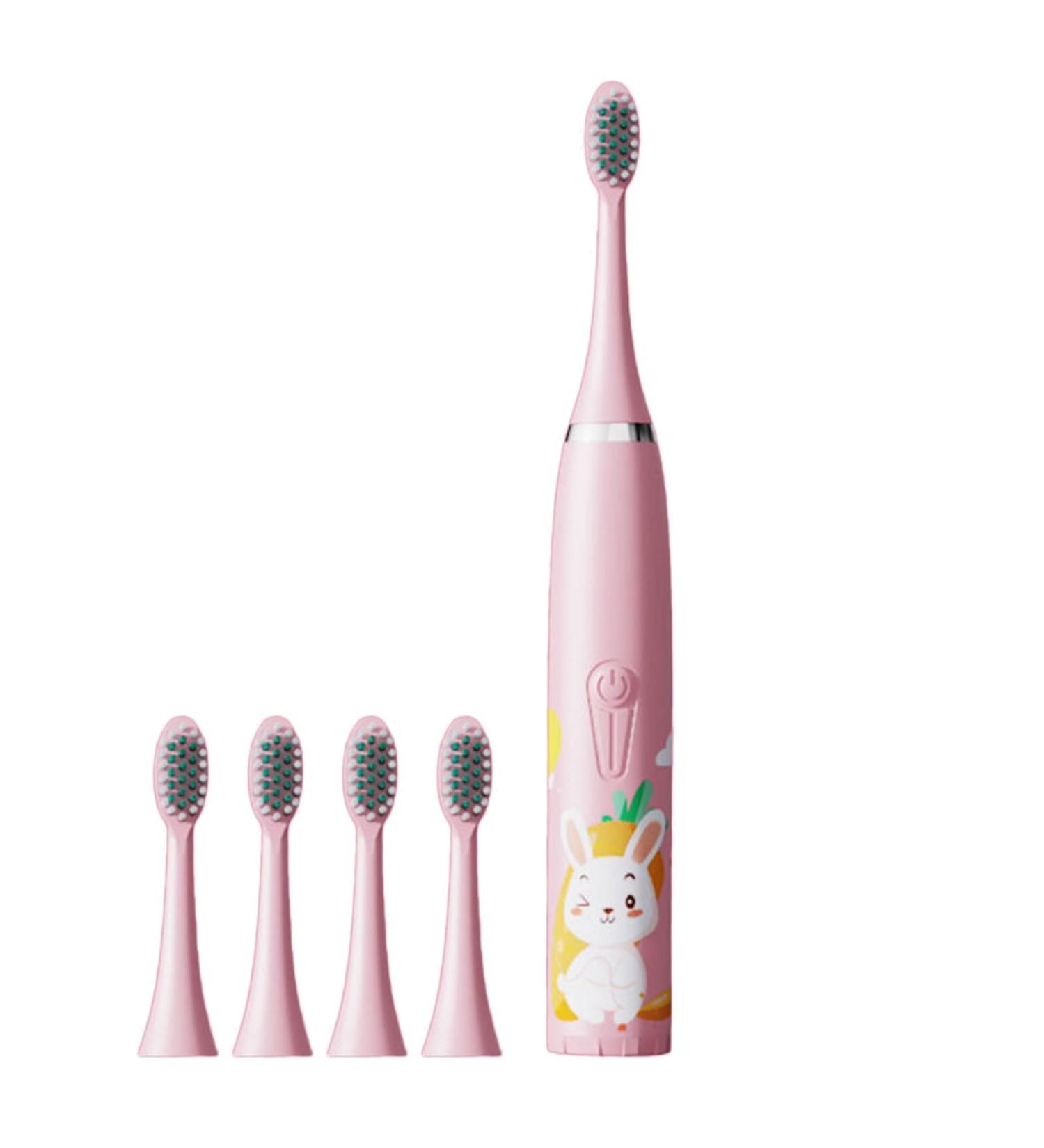 Buy Waterproof Pink Bunny Electric Toothbrush for Kids | Best Battery Operated Toddler Toothbrush Online - Buy Online on GoSupps.com