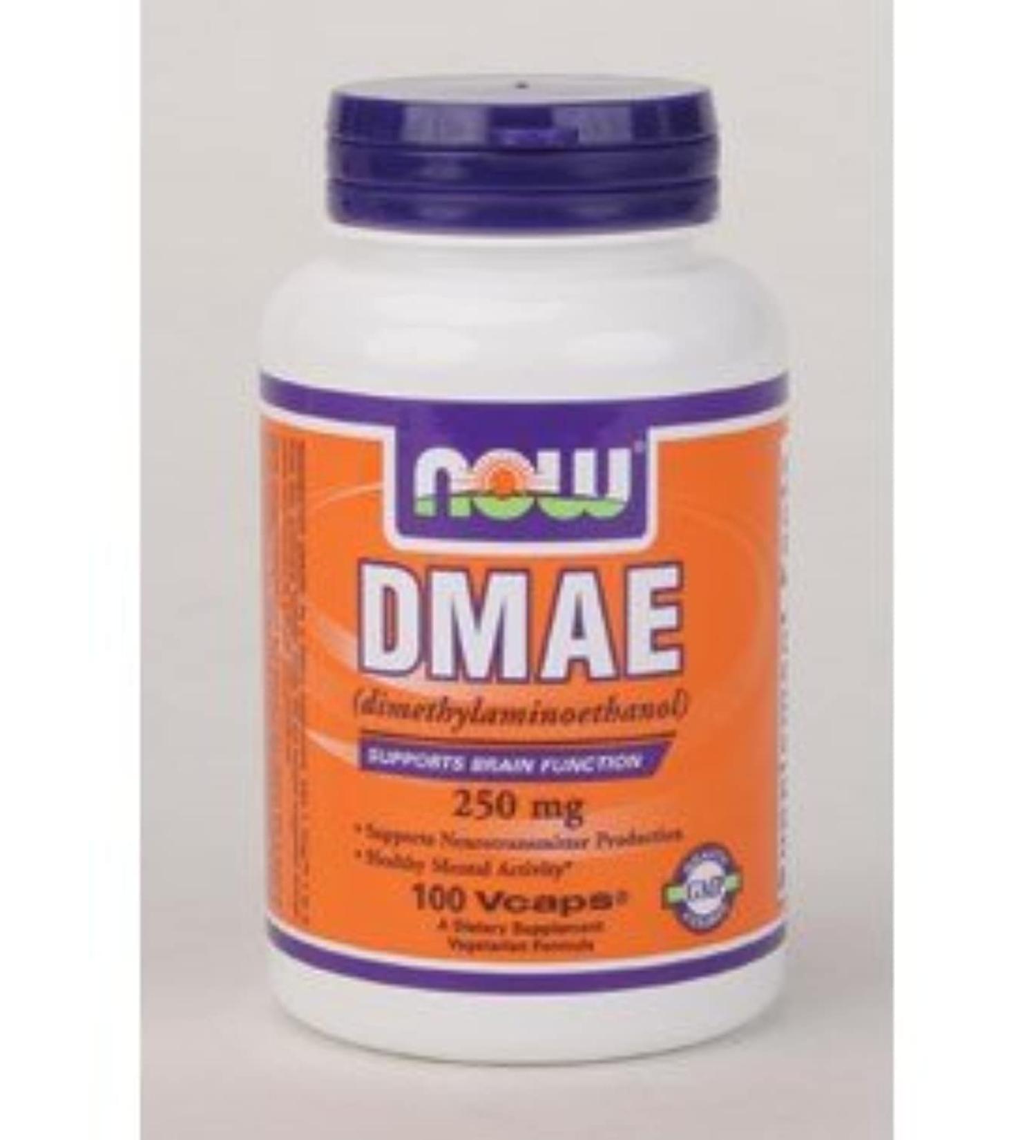 Dmae 250mg - 100 Capsules (Pack of 2) | Boost Cognitive Function and Focus - Buy Online on GoSupps.com