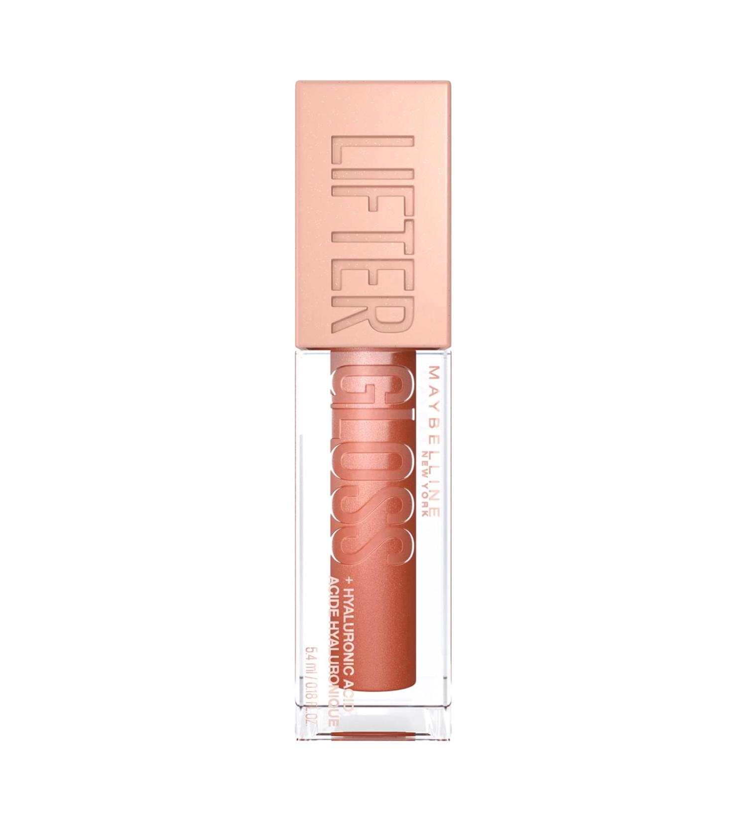 Maybelline New York Glossy Lip gloss for full -looking lips moisturizing with hyaluronic acid lifter gloss color: No. 17 Copper (bronze) 1 x 5.4 ml 017 Copper 5.4 ml (1 Pack)