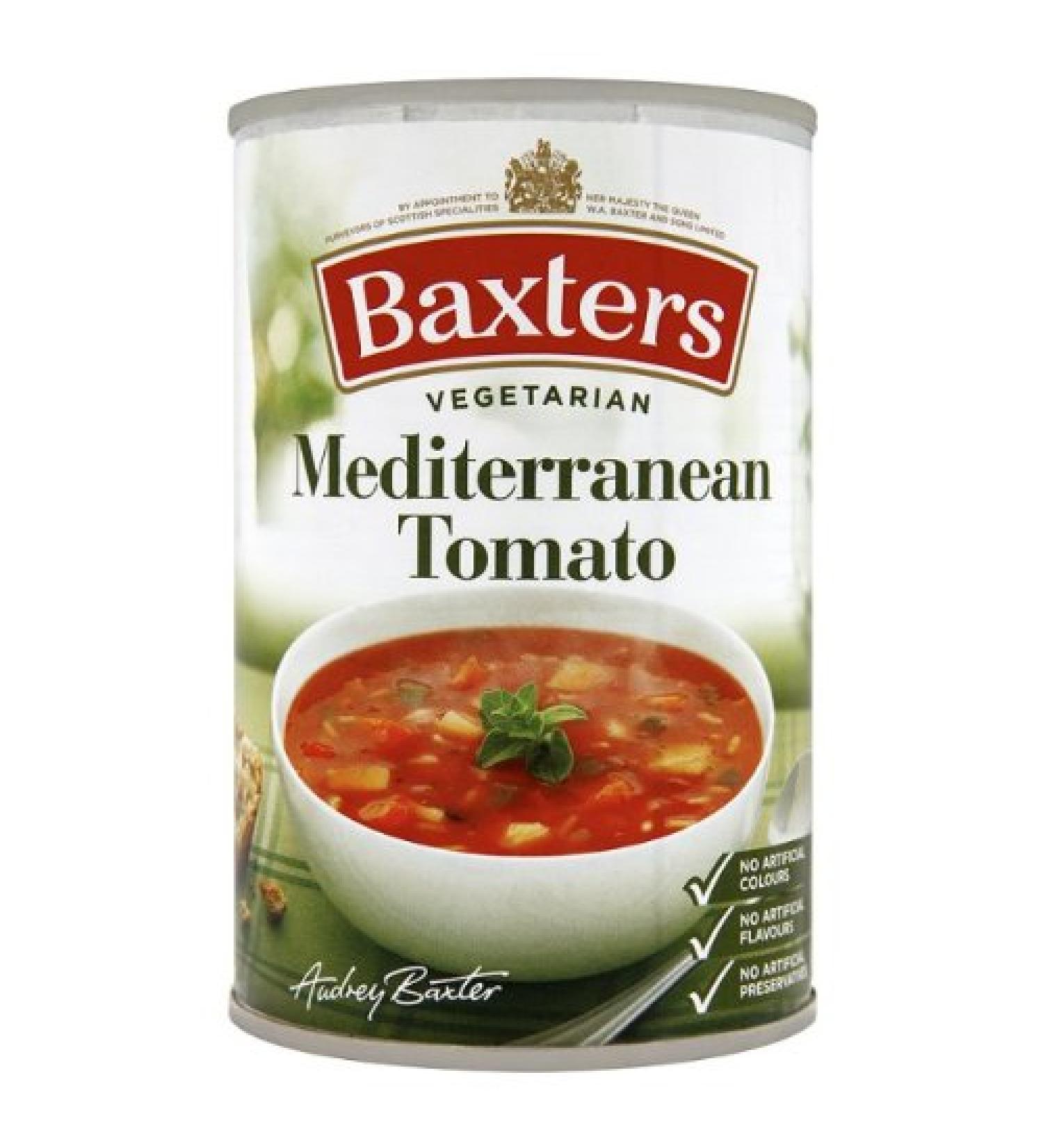 Baxters Baxters Mediterranean Tomato Vegetarian Soup 4 x 400 g