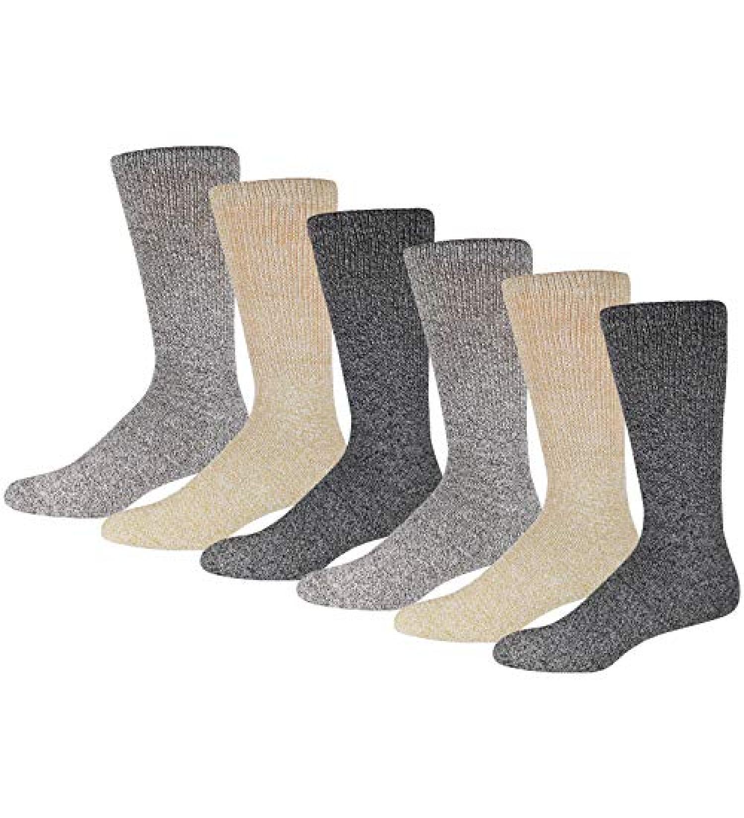 6 Pairs Merino Wool Thermal Diabetic Socks, Size Medium (US Men 9-11.5/Women 11-13) - Buy Online on GoSupps.com