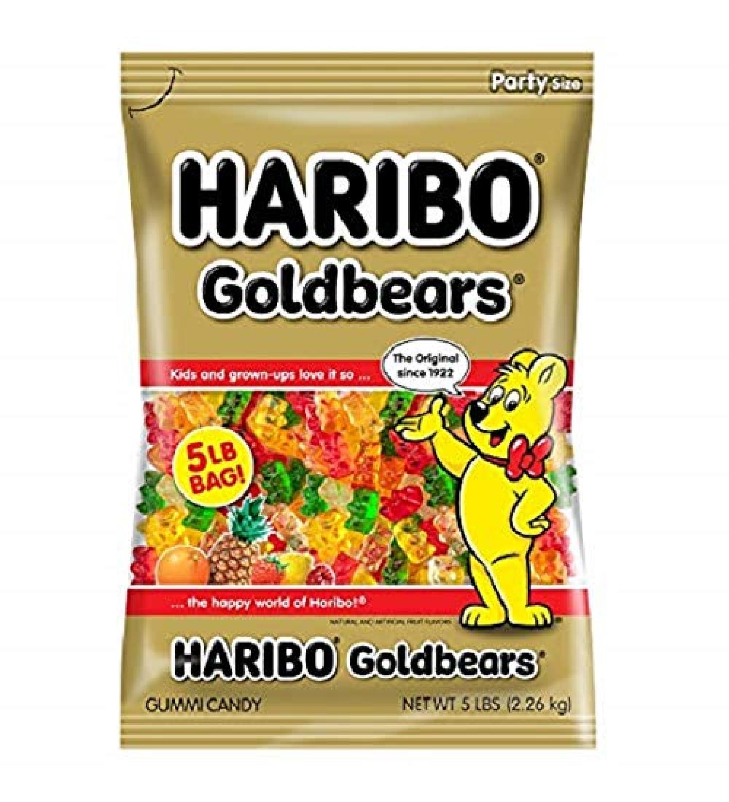 Haribo Goldbears Gummi Candy - 5lb Bag - Buy Online on GoSupps.com