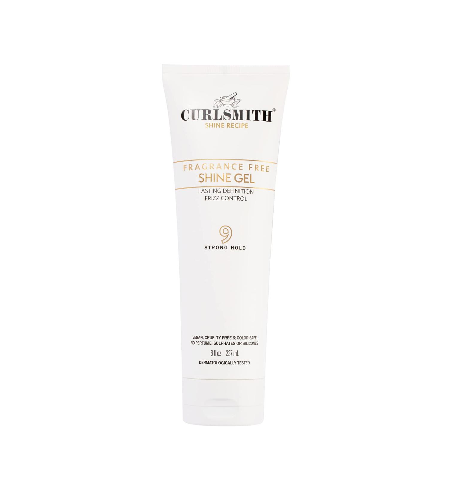 CURLSMITH Shine Gel - Strong Hold Styling Hair Gel for All Curl Types - Frizz Protection - Vegan & Fragrance-Free (8 fl oz) - Buy Online on GoSupps.com