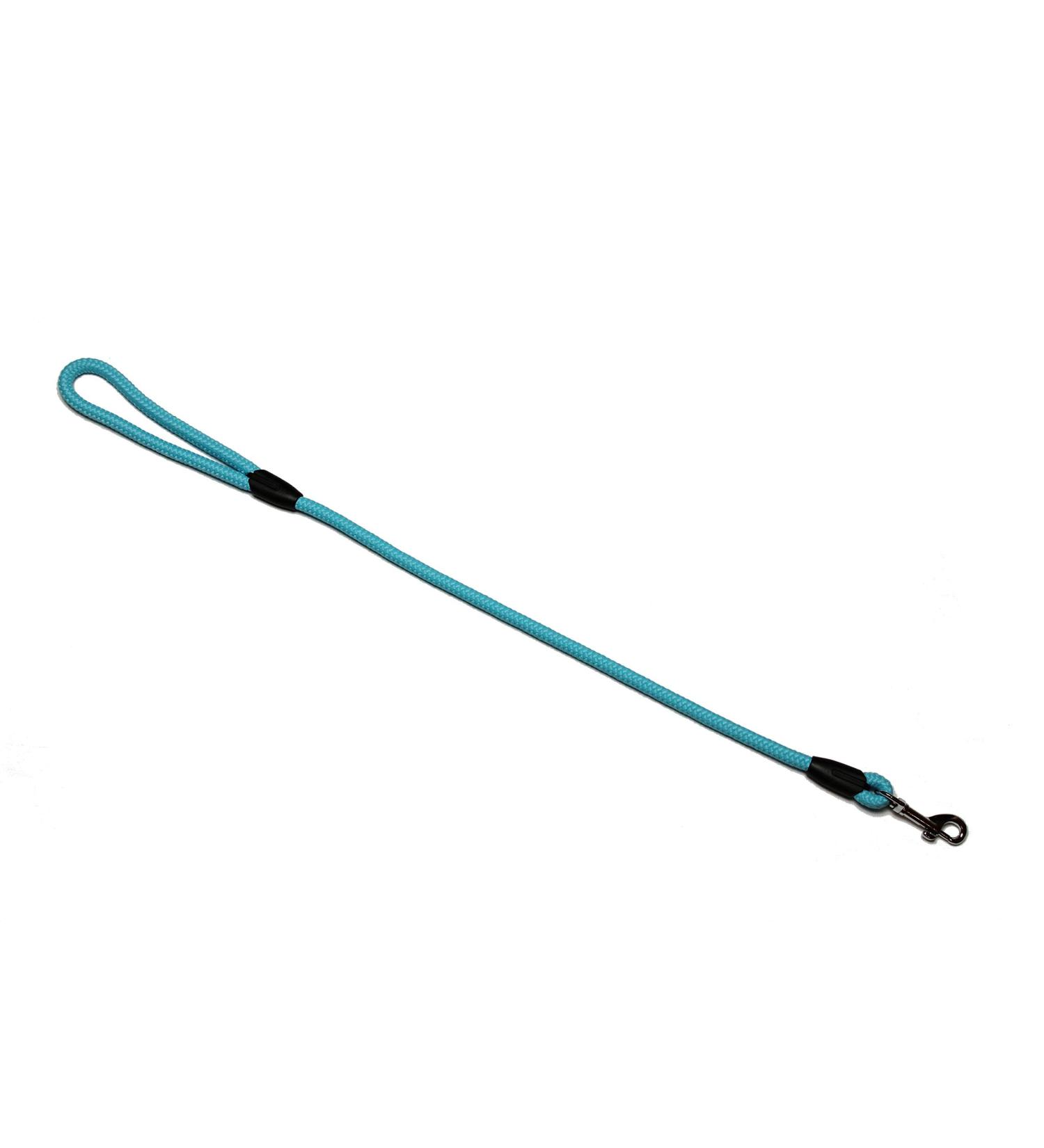 Leash - rope leash with hand loop Basic 10mm 27 colours 7 lengths (0.70 m turquoise) 0.70 m turquoise