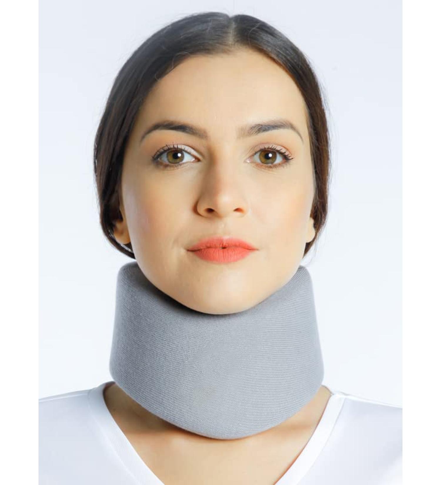 Morsa UK Foam Cervical Collar - Soft Neck Brace for Pain Relief - Medical Grade Support for Spine, Disc Hernia, Osteoarthritis - Grey (M) | Ideal for Sleep - Buy Online on GoSupps.com