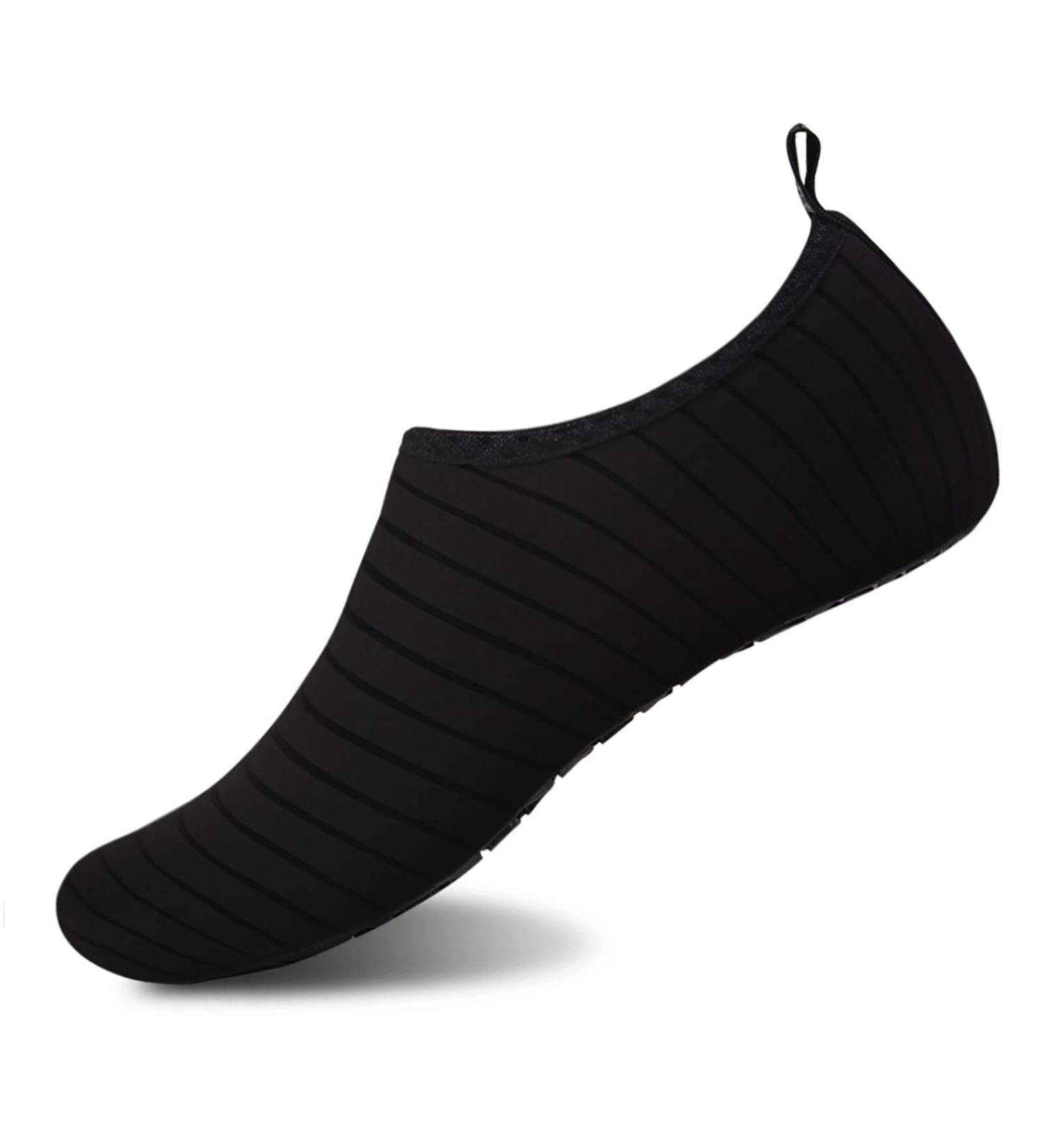 Buy Goodsaleok Men's & Women's Water Shoes - Quick Drying Aqua Shoes for Beach & Sports | Ventilated Barefoot Yoga Footwear (EU 40/41 Black) - Buy Online on GoSupps.com