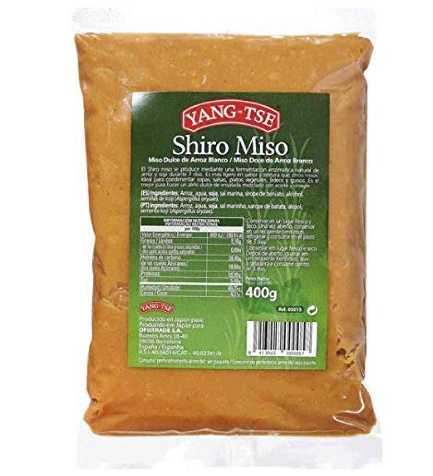 Yang-Tse - Shiro Miso Sweet White Rice - Ideal for seasoning sauces, soups and vegetable dishes - Produced in Japan - 400 grams