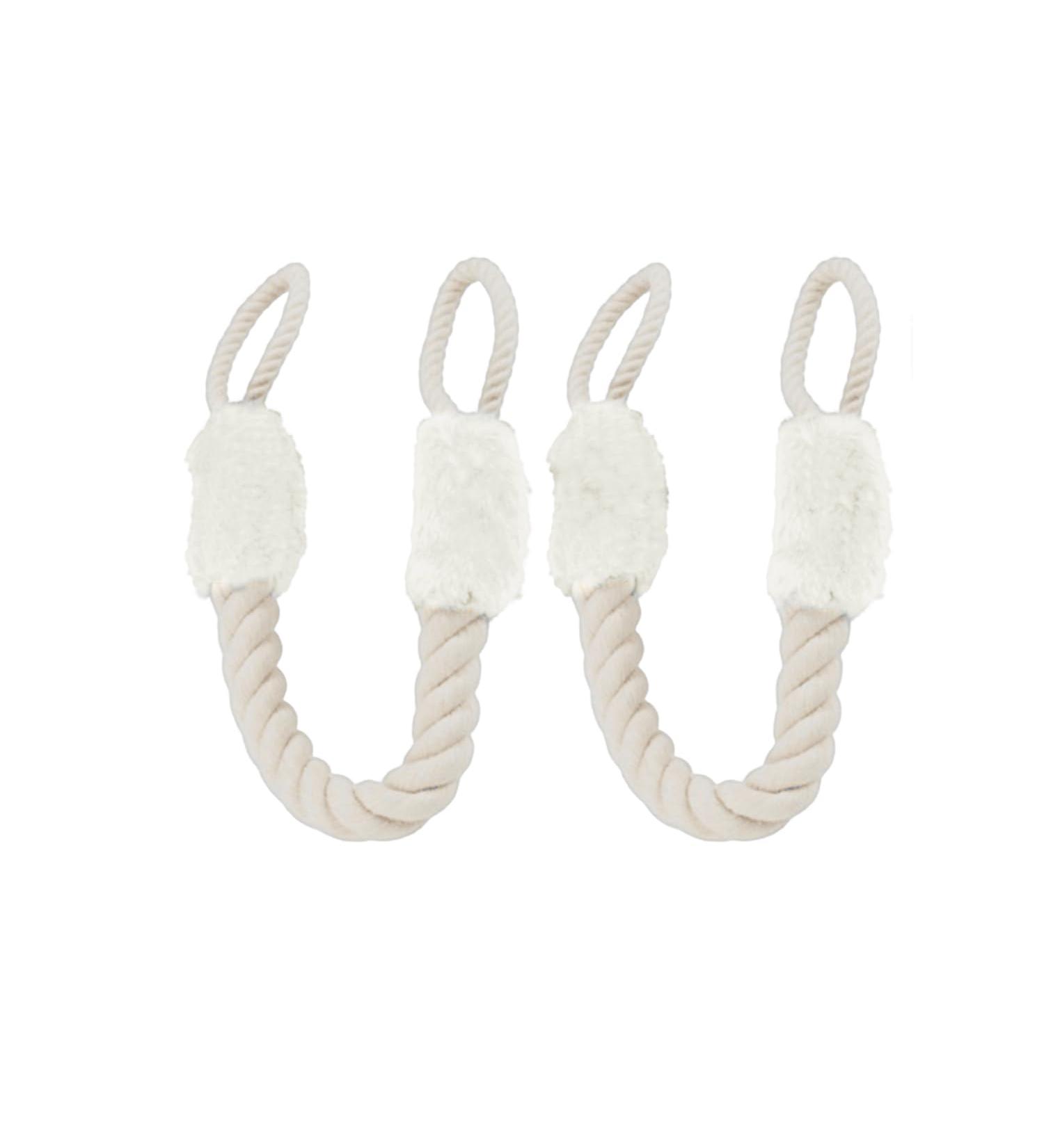 Buy Turmeric Cotton Door Stopper Jacks - 2 Pack | Child & Pet Finger Protection - Durable White Door Stoppers for Safe Home - Buy Online on GoSupps.com