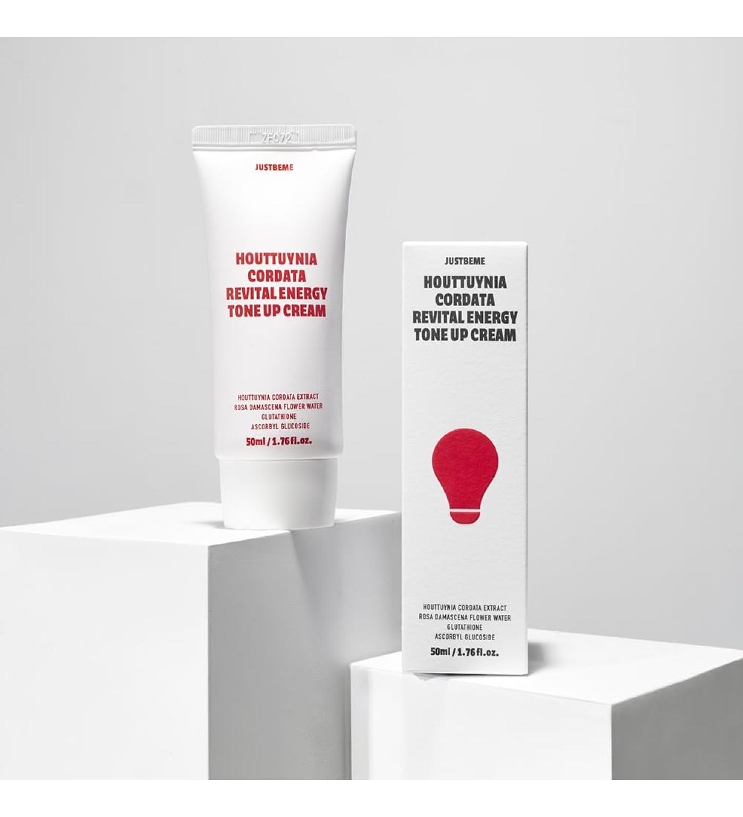 JUSTBEME Houttuynia Cordata Revital Energy Tone Up Cream 50ml - Buy Online on GoSupps.com