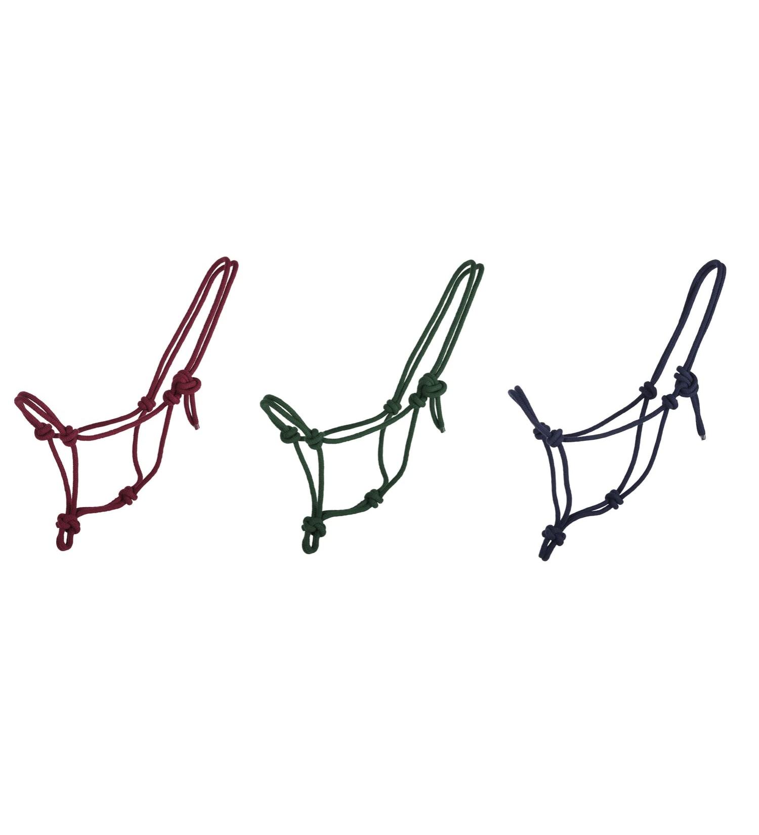Netproshop Knothaler Horse Halter - Bordeaux Blue Green Mini to XL Full Sizes - Dark Green Shetty - Buy Online on GoSupps.com
