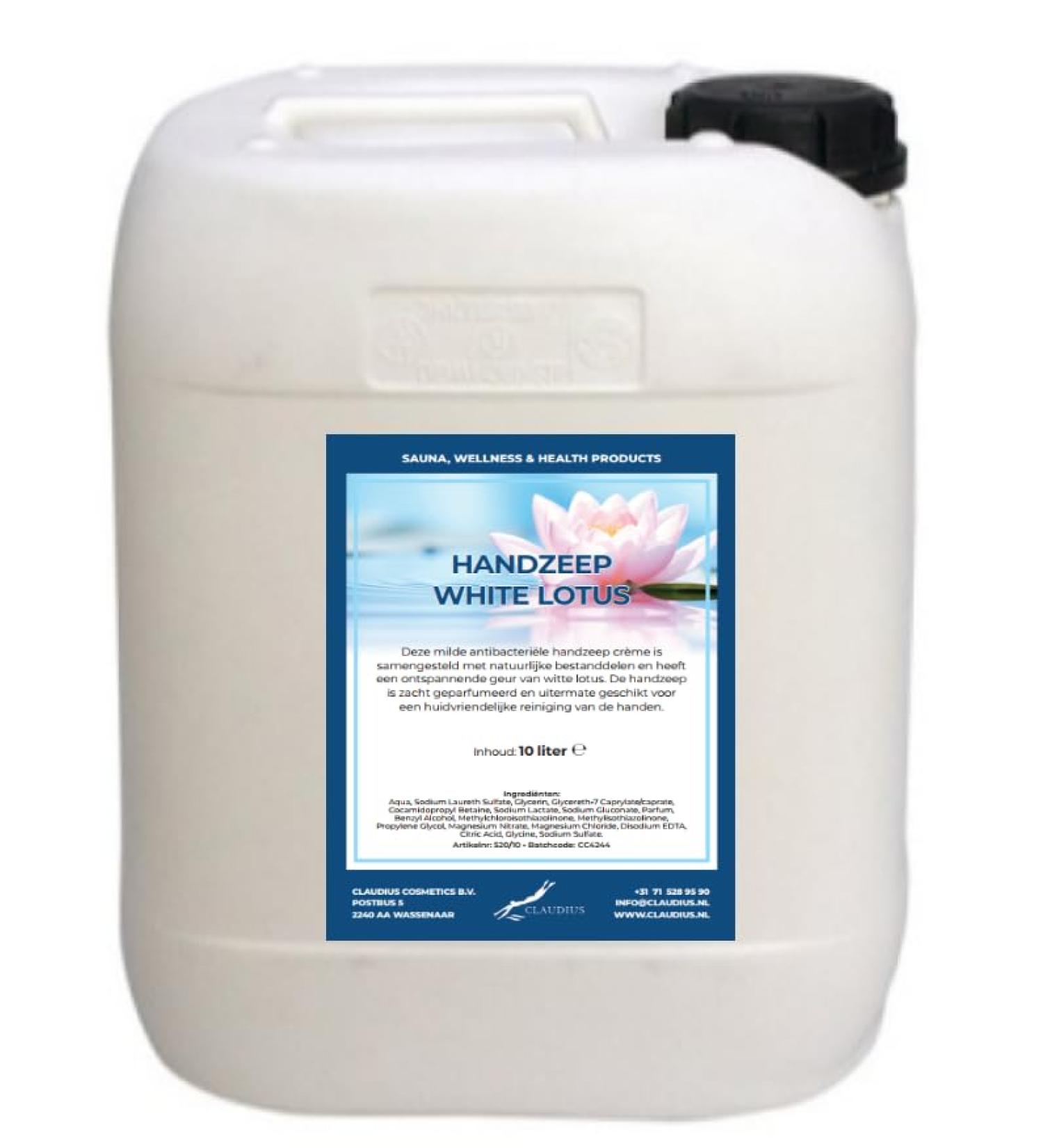 Claudius White Lotus hand soap 10 litres