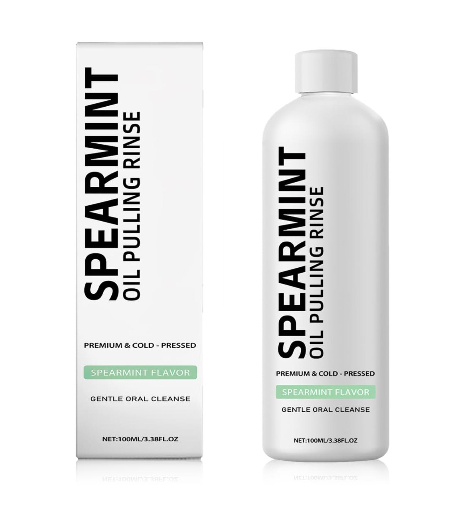 100Ml Mint Oil Pulling Bain De Bouche l'Haleine Fra che Le Blanchiment Des Dents Et Des Gencives Plus - Buy Online on GoSupps.com