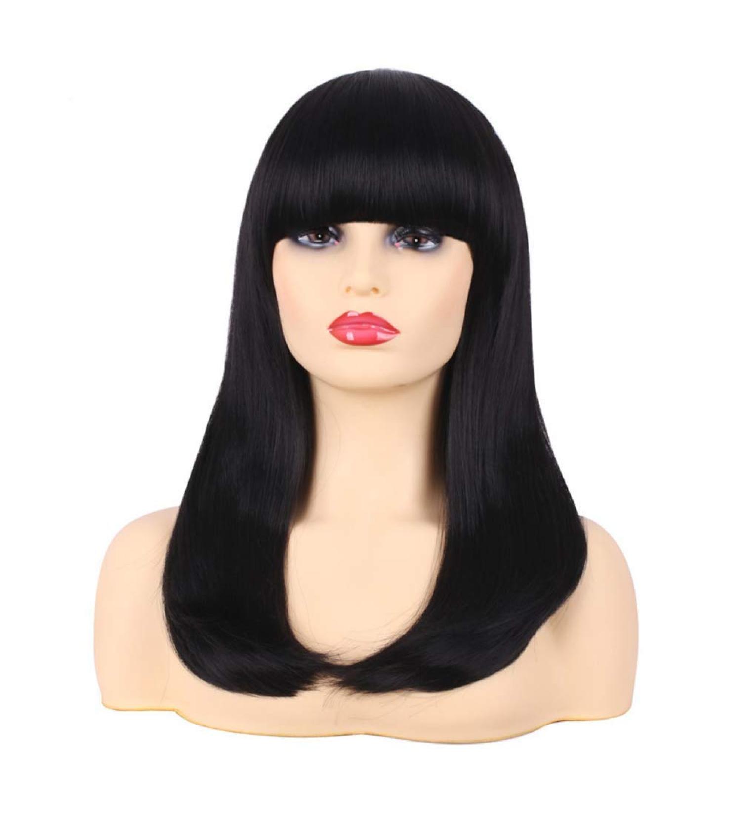 SHIYID Wigs For Women Synthetic Hair With Flat Heat Resistant False Hair Piece Hairstyles