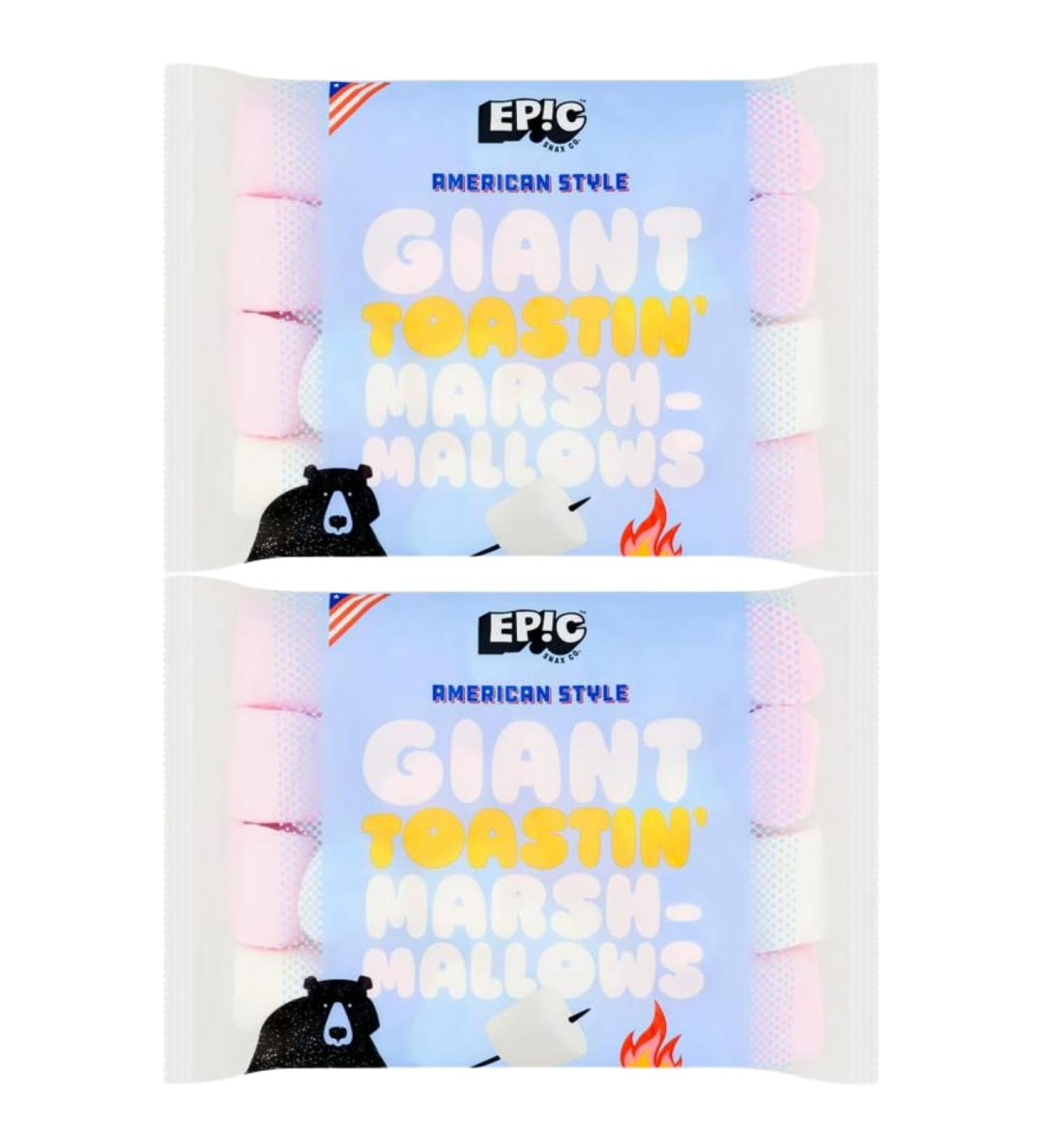 Marshmallows Bundle With Epic Giant Toastin Marshmallows 500g (2 Pack)