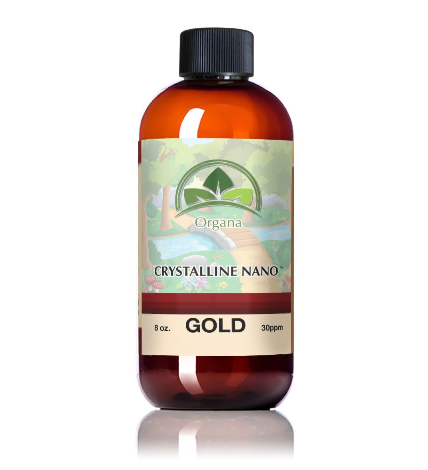 Organa Pure Crystalline Liquid Gold Supplement - 30 PPM - Colloidal Minerals 8oz (Pack of 1) - Buy Online on GoSupps.com