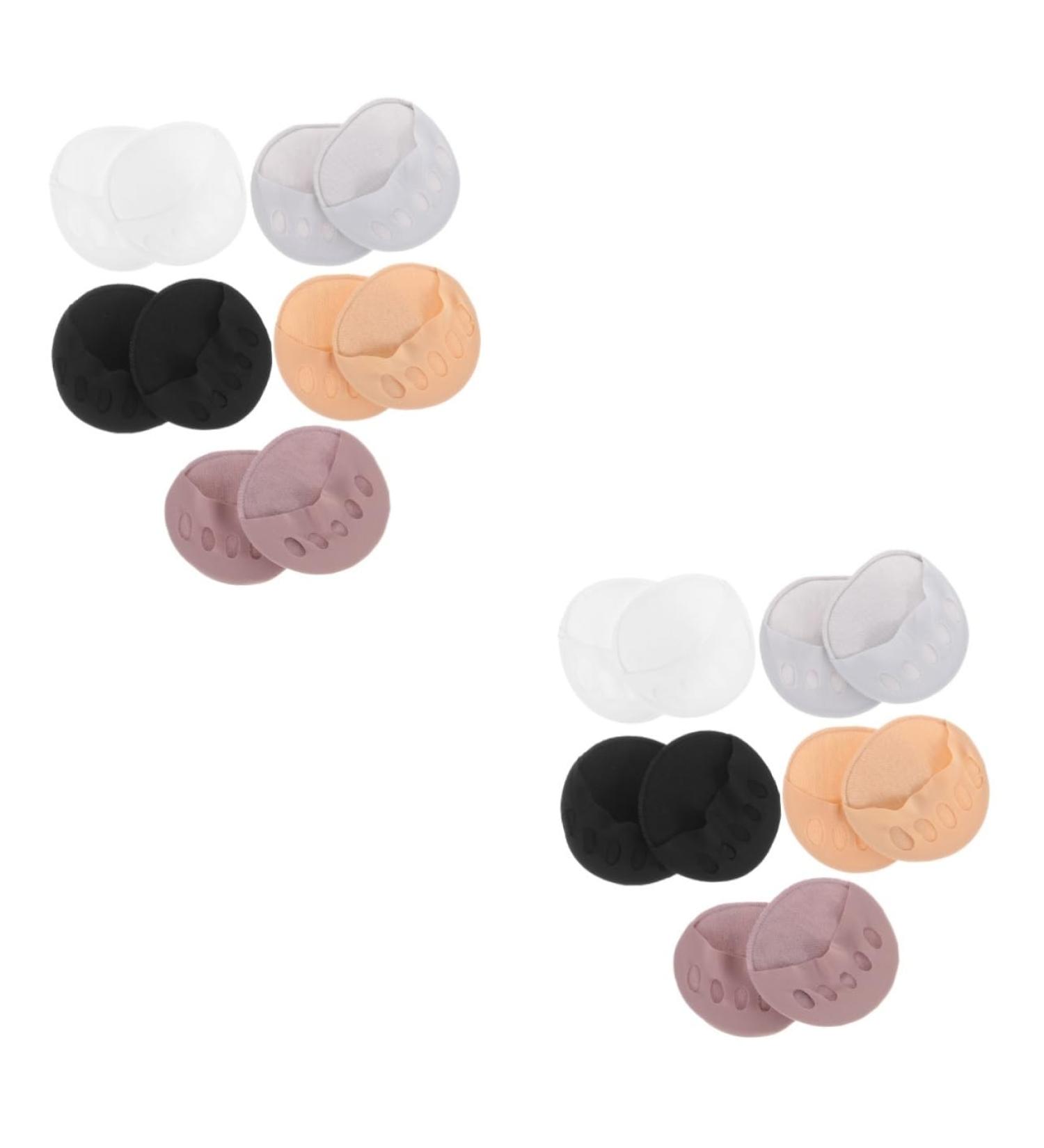 FRCOLOR 10 Pairs Invisible Five Toe Socks Invisible Socks Girls Socks Shoes Forefoot Socks with High Heel Women's Half Socks Bottom Cotton Toe Protection High Heel - Buy Online on GoSupps.com