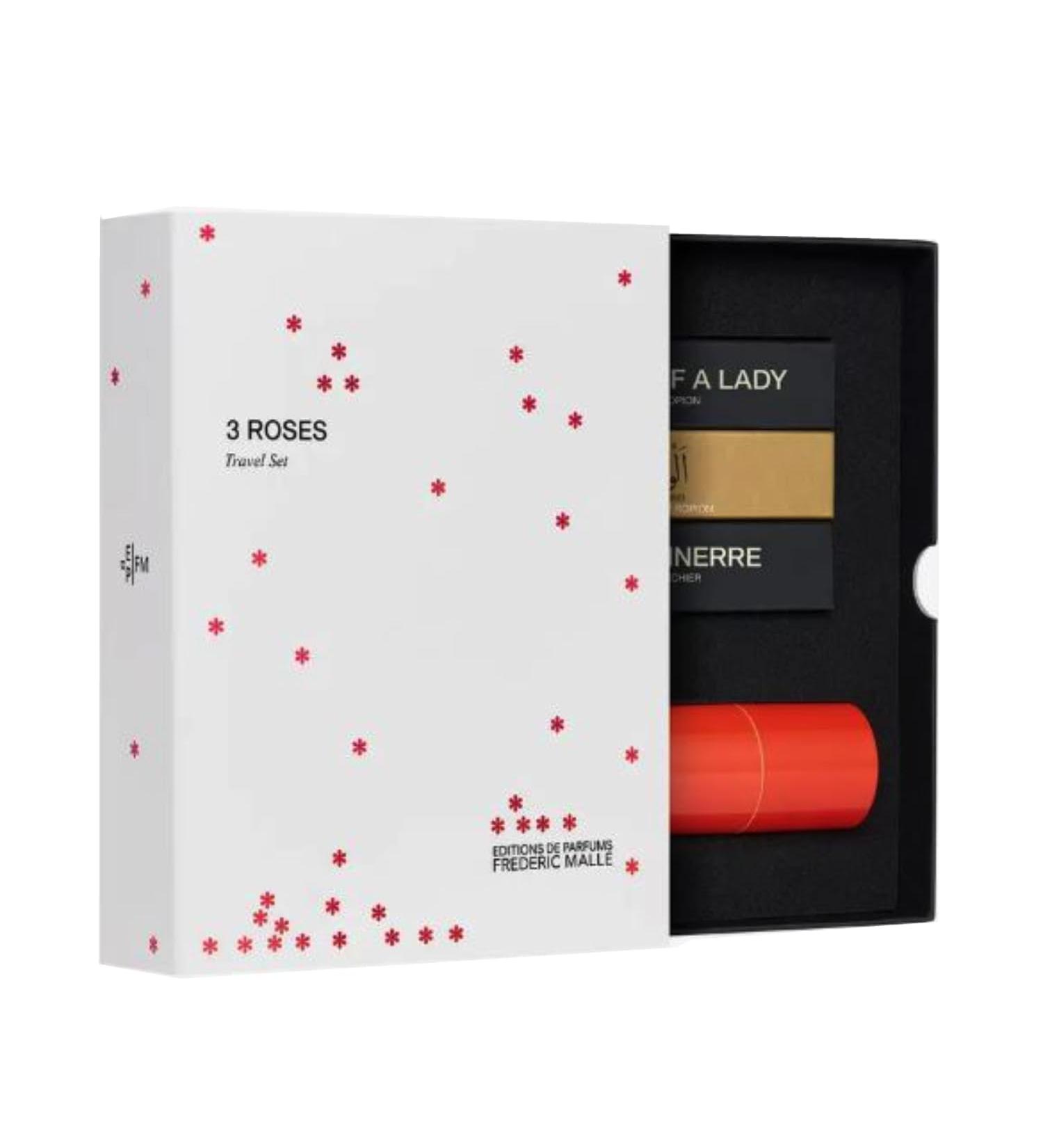 Frederic Malle 3 Roses Fragrance Travel Set - Portrait Of A Lady - Promise - Rose Tonnerre