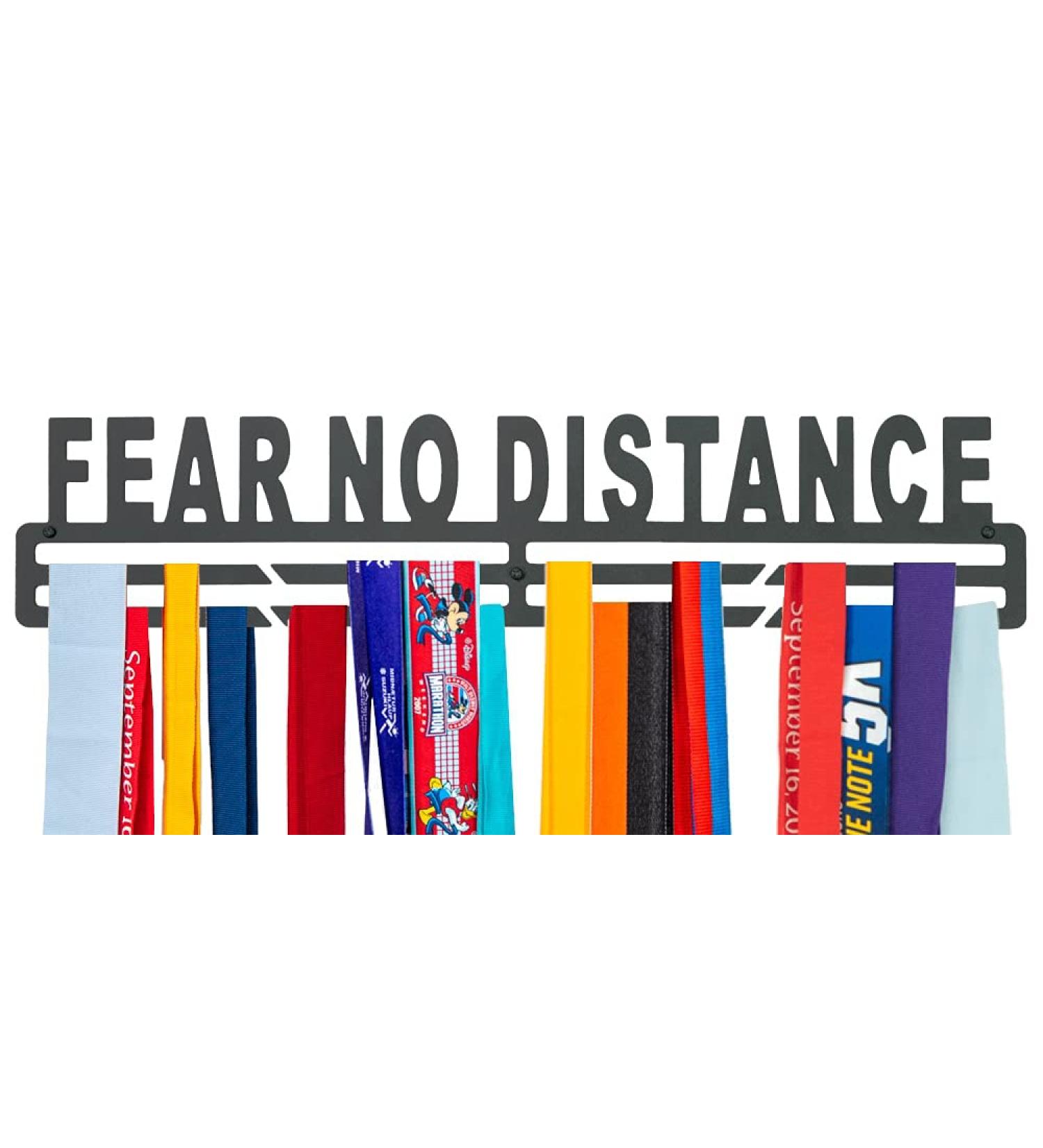 FitGoalz Custom Race Medal Display Rack - Medal Holder for Marathon Runner & Athletes | Wall Display for Sports Awards - FND Black - Buy Online on GoSupps.com