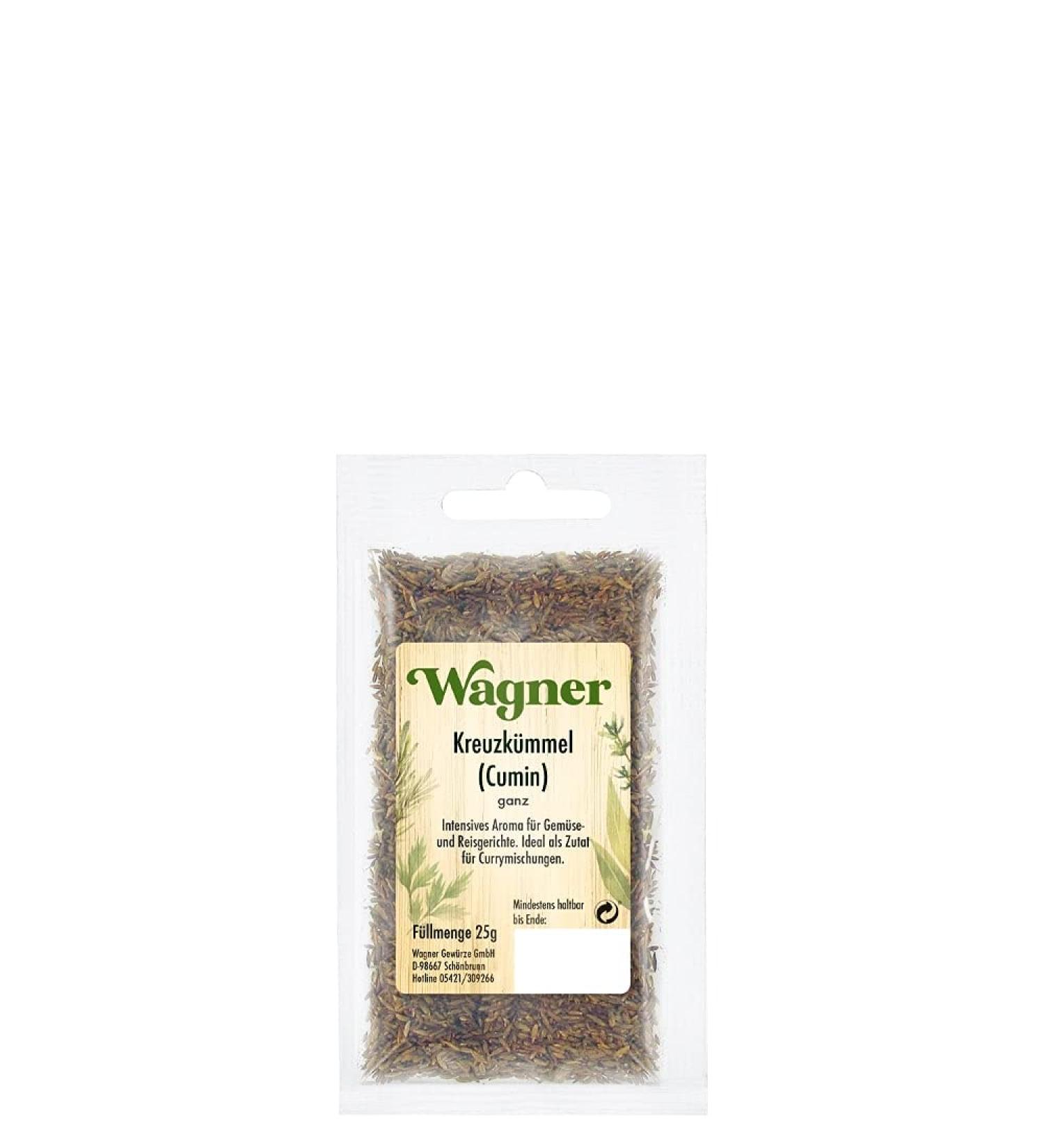 Wagner Spices Cumin Whole - Pack of 5 (5 x 25g) | Premium Quality Cumin for International Shipping - Buy Online on GoSupps.com