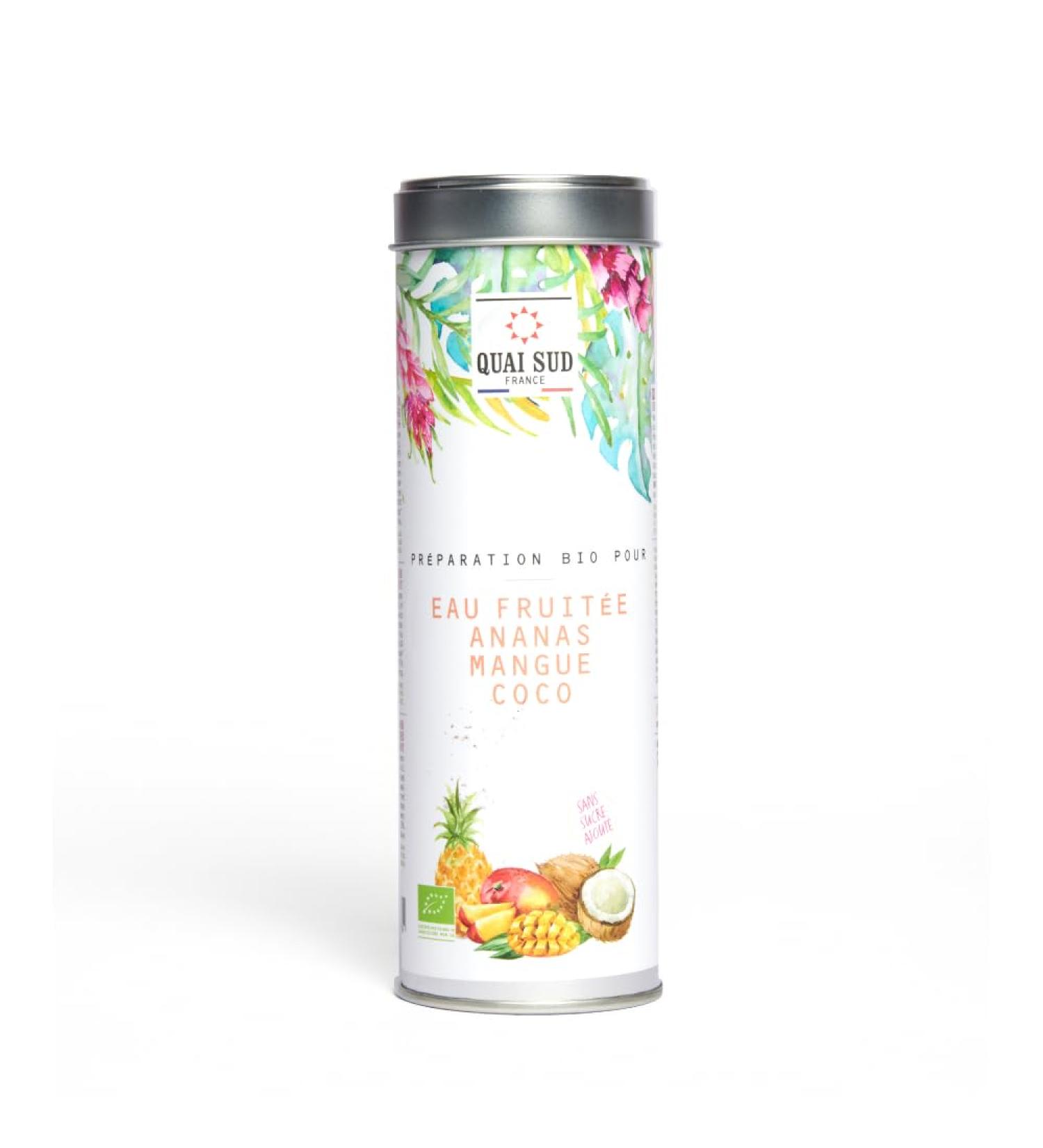 QUAI SUD Preparation For Fruit Water | 100g | Pineapple-Mango-Coconut Flavor