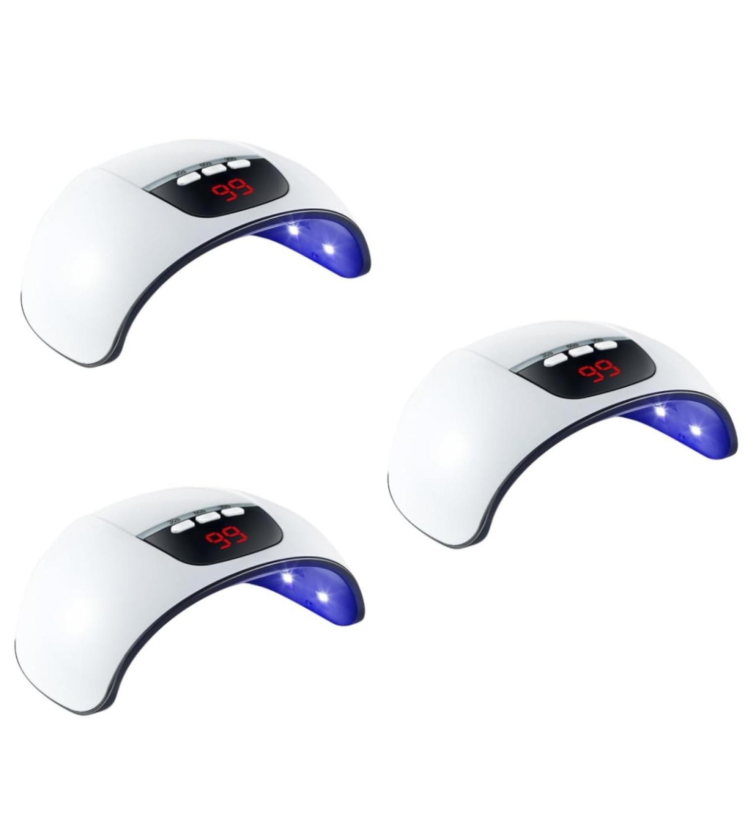 DOITOOL 3pcs Nail Lamp Uv Nail Light Led Dryer Nail Art Equipment Nail Gel Nail Dryer Machine Led Nail Gel Nail Dryer Lamp Professional Nail Art Tools Intelligent Manicure Tools White - Buy Online on GoSupps.com