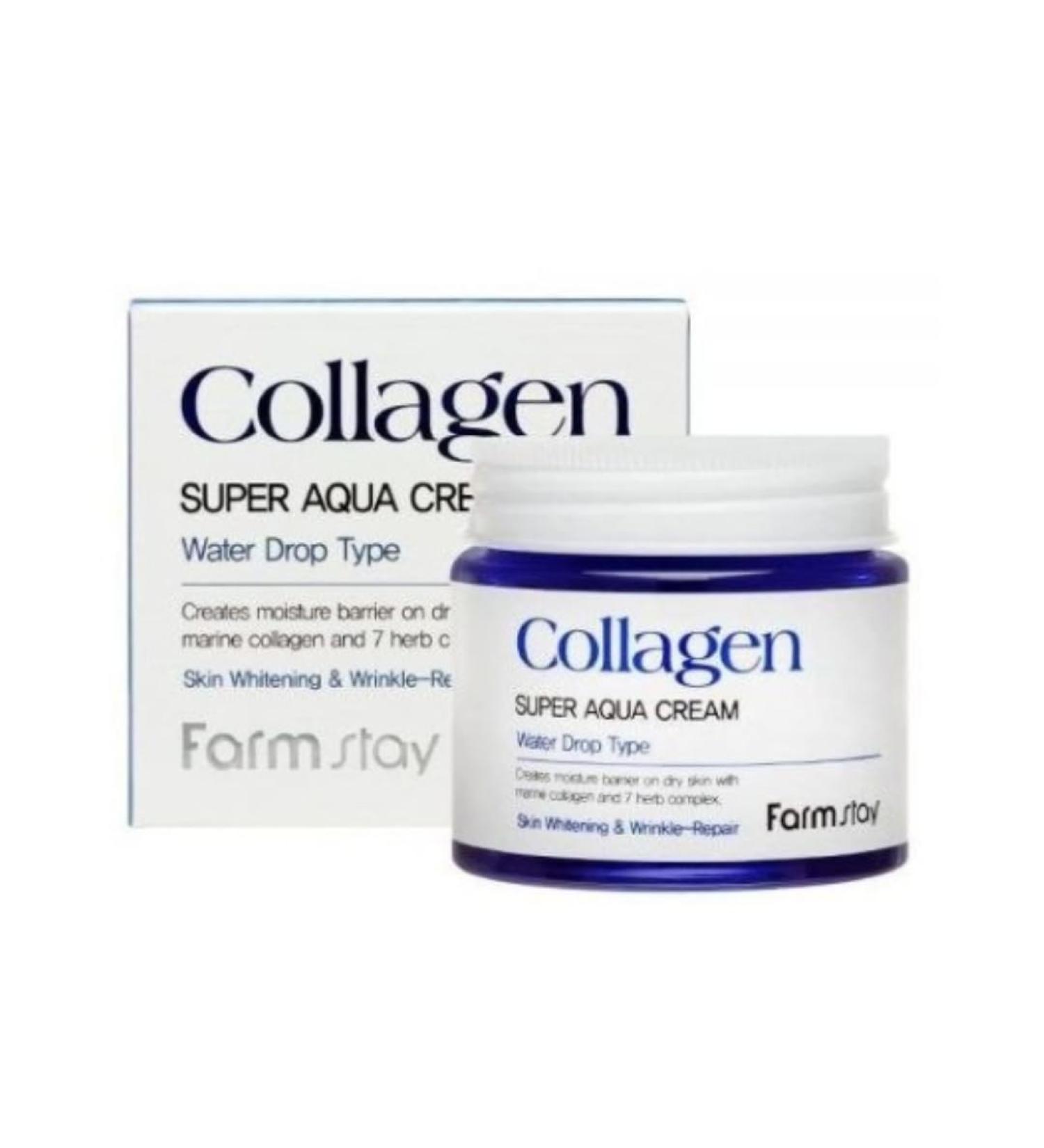FARMSTAY Farmstay Collagen Super Aqua Cream Water Drop - Buy Online on GoSupps.com