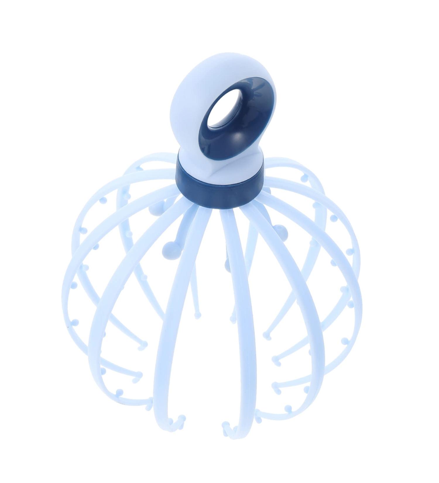 Tovinanna Oktopus Scalp Massager - Stress Relief Head Massage Tool | 21x15x15cm Blue - International Shipping - Buy Online on GoSupps.com