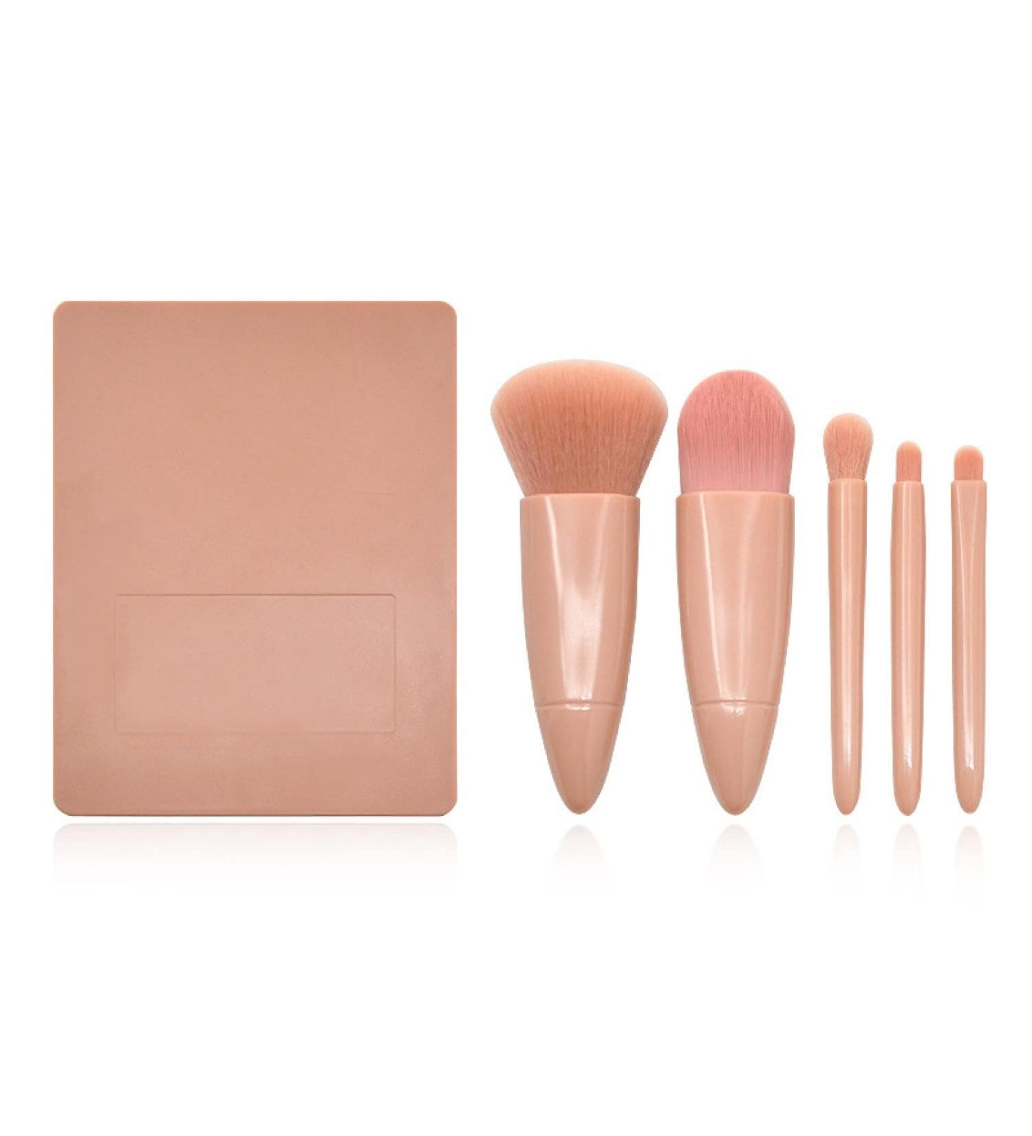 Premium 5-Piece Makeup Brush Set - Professional Foundation & Eyeshadow Brushes - Soft Odorless Synthetic with Storage Box - Buy Online on GoSupps.com