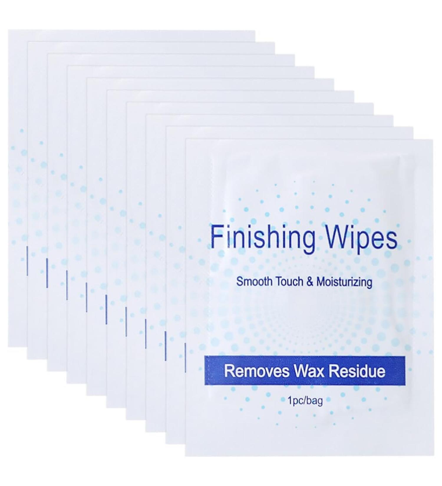 Minkissy 50-Pack Wax Removal Towels | Body Wax Cleaning Cloths | Individually Packaged Oil Towels for Home & Salon Use - Buy Online on GoSupps.com