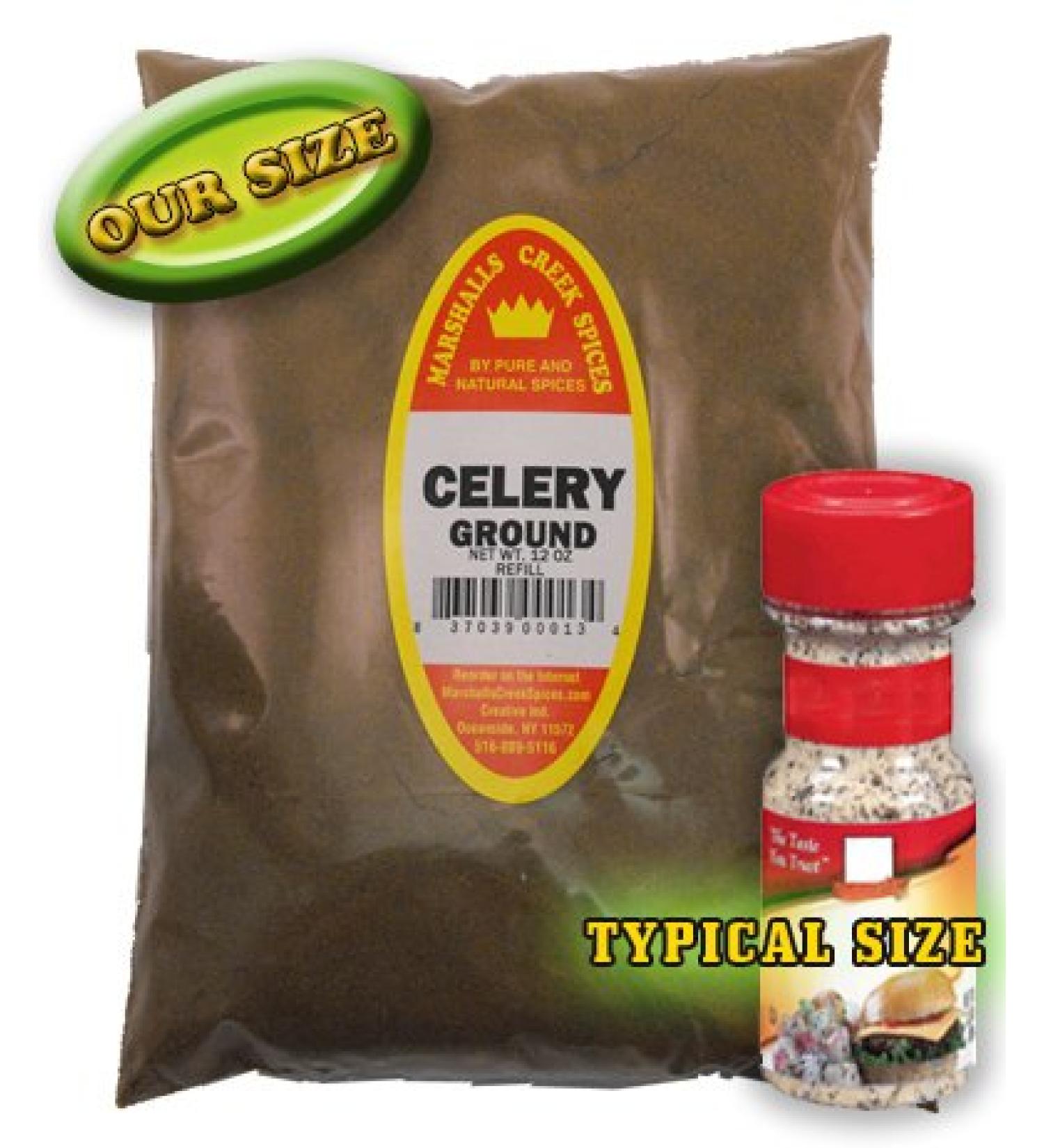 Marshalls Creek Spices Celery Seed Ground Seasoning Refill, 12 Ounce