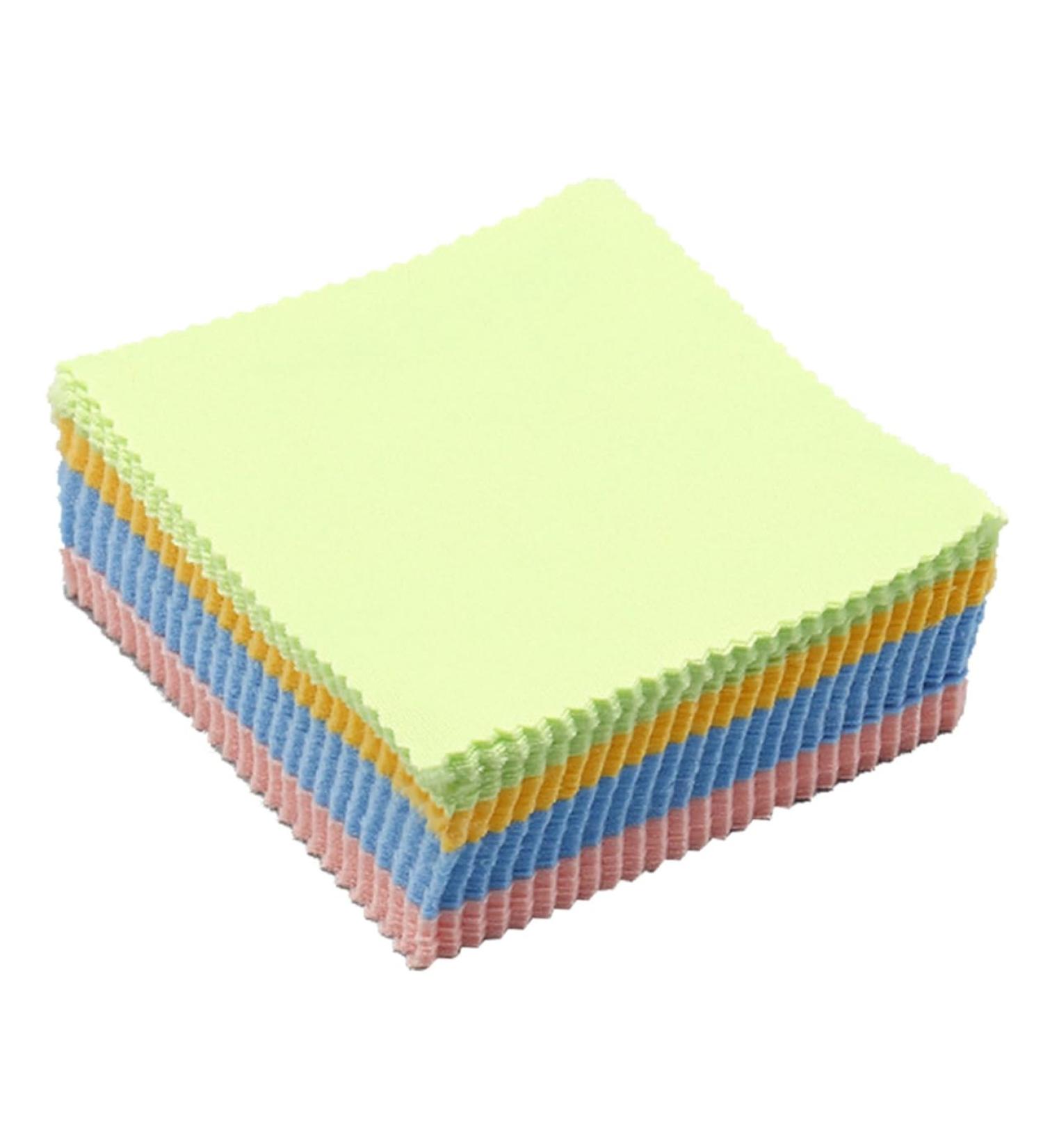 FRCOLOR 100pcs Colored Glasses Cleaning Wipes - Soft Lens Cleaner for Eyeglasses Mobile Phones & Camera Lenses - Assorted Colors 10x10cm - Buy Online on GoSupps.com