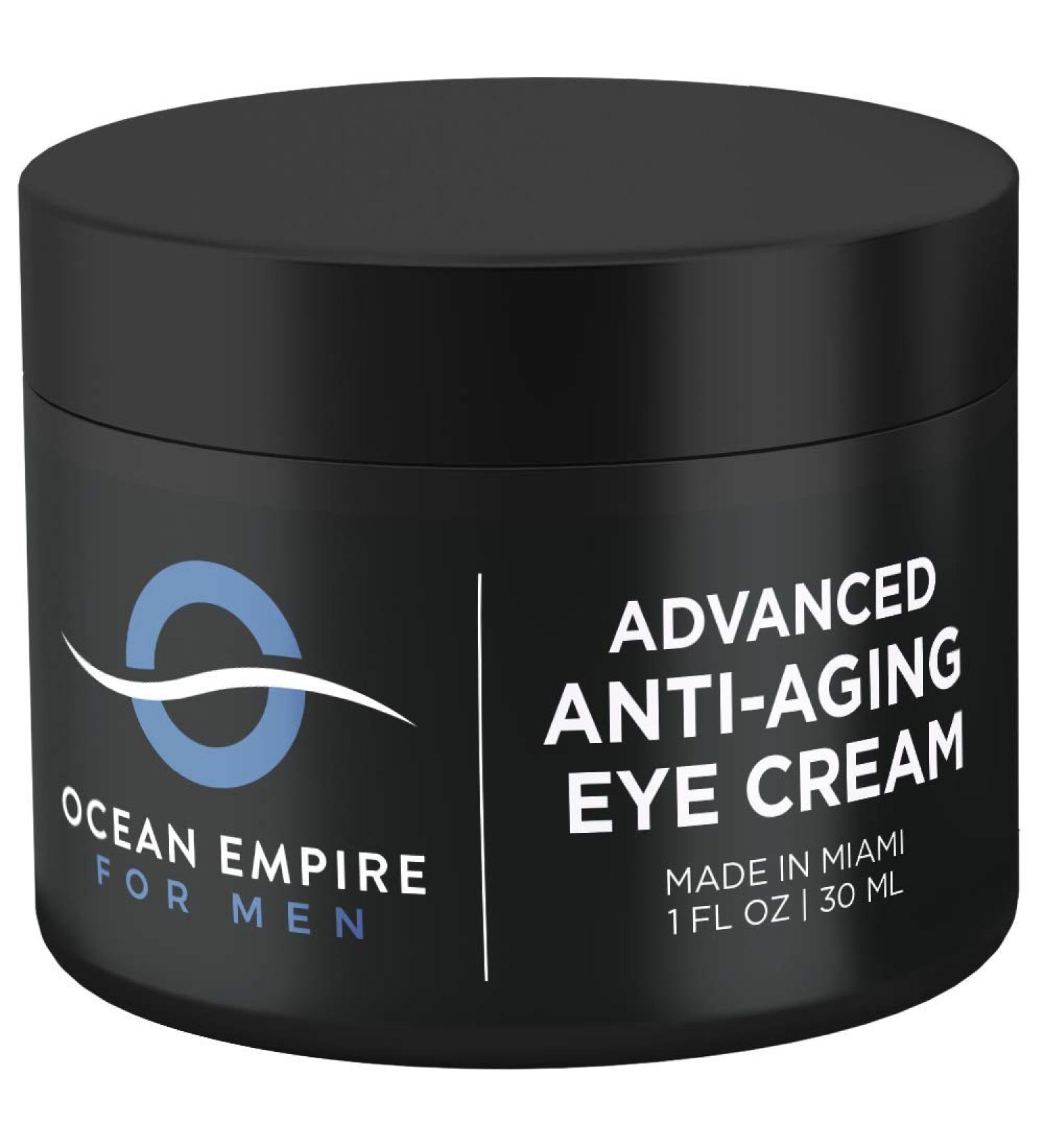 Men's Anti-Aging Eye Cream | Made in USA | Dark Circles, Wrinkles & Puffiness Treatment | Natural Ingredients | 1oz - Buy Online on GoSupps.com
