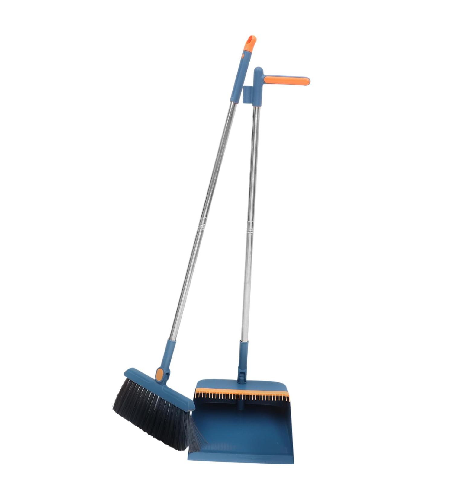 Beaupretty Long Handle Cleaning Broom & Dustpan Set - Stainless Steel Floor Cleaning Tool for Home & Office - Buy Online on GoSupps.com