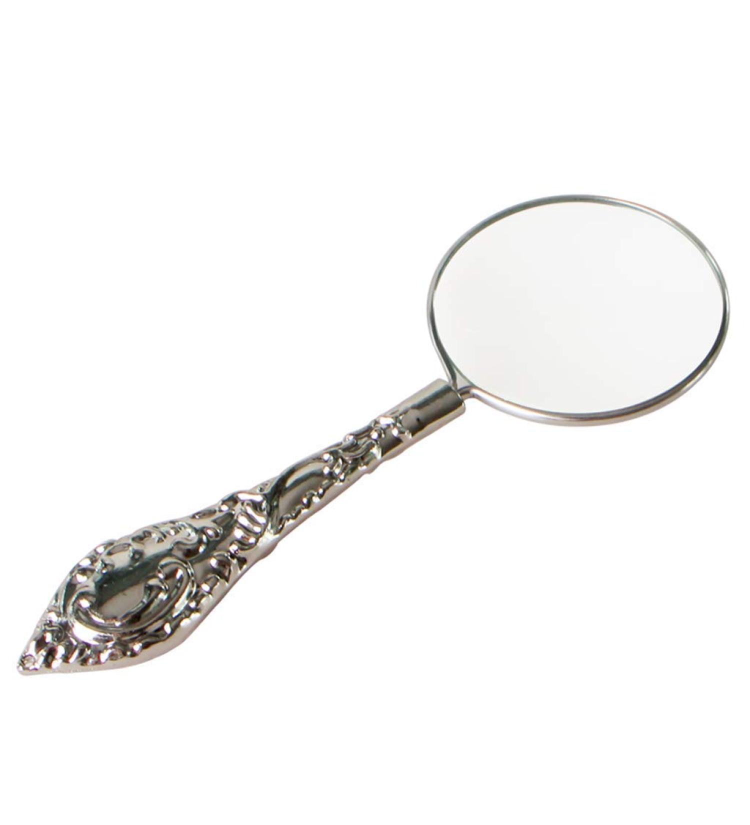 Mini Glass Handheld Retro Reading Magnifier 4X HD Lens Diameter 45mm Metal Handle Old Man Child Student Good Times - Buy Online on GoSupps.com