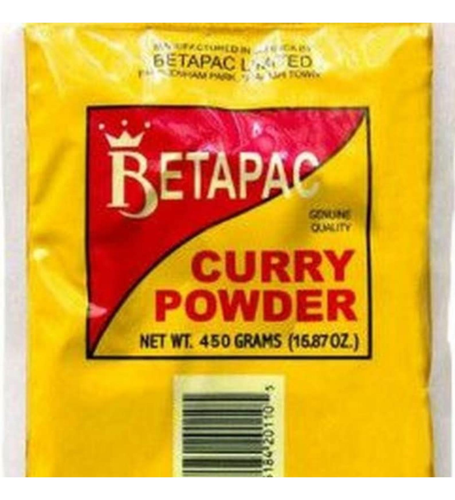 Betapac Jamaican Curry Powder 450g - Authentic Blend for Delicious Caribbean Dishes - Buy Online on GoSupps.com