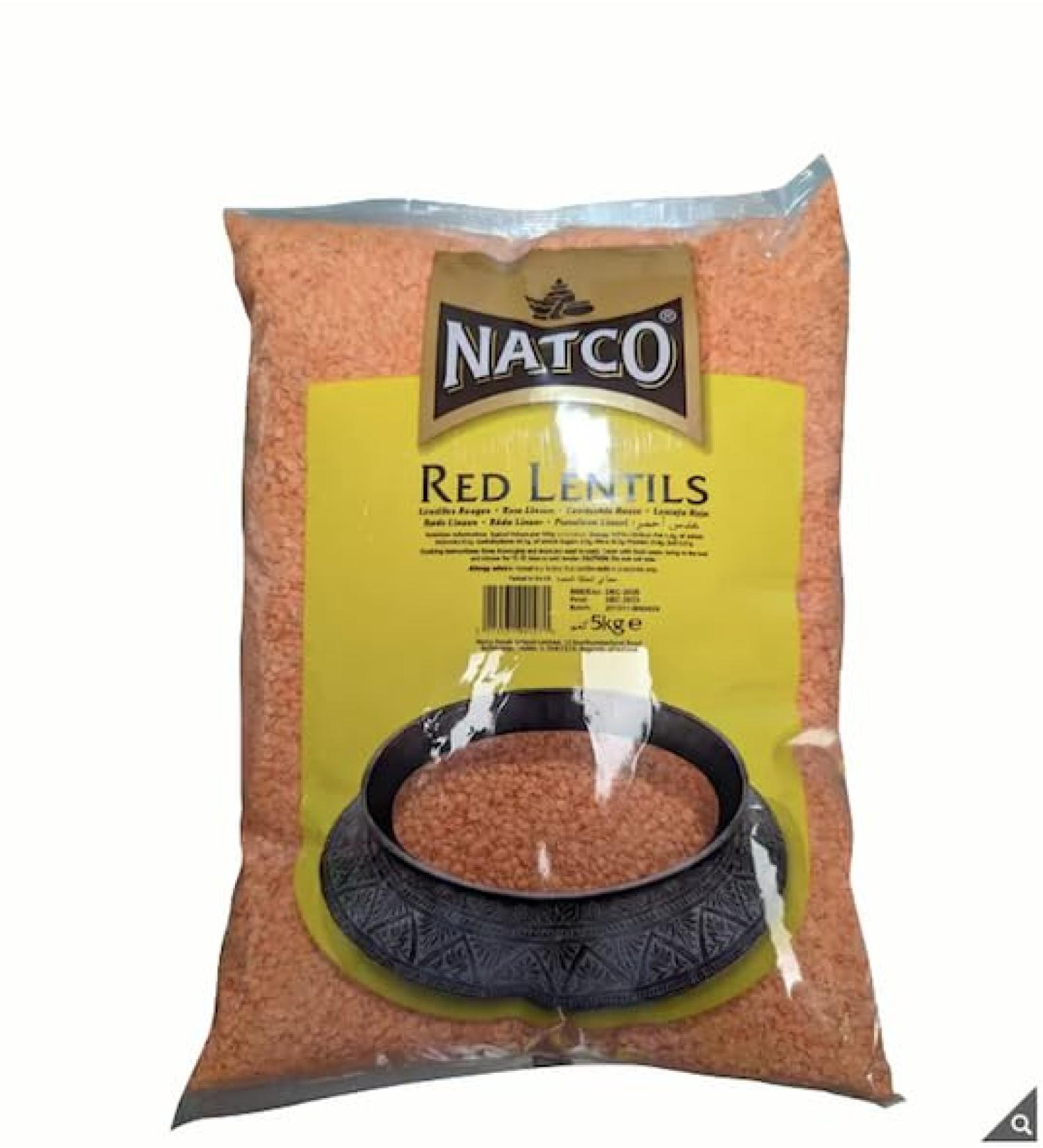 Natco Red Lentils 5kg - Buy Online on GoSupps.com