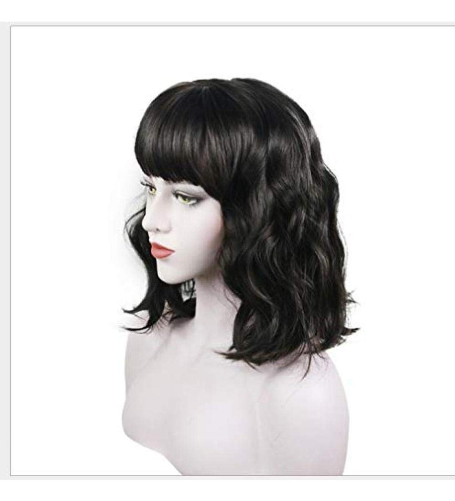 BGHJUE Halloween Short Volume Wig Medium Color Synthetic Hair for Women | Long Straight Front Wig with Natural Hairline - Perfect for Costumes - Buy Online on GoSupps.com