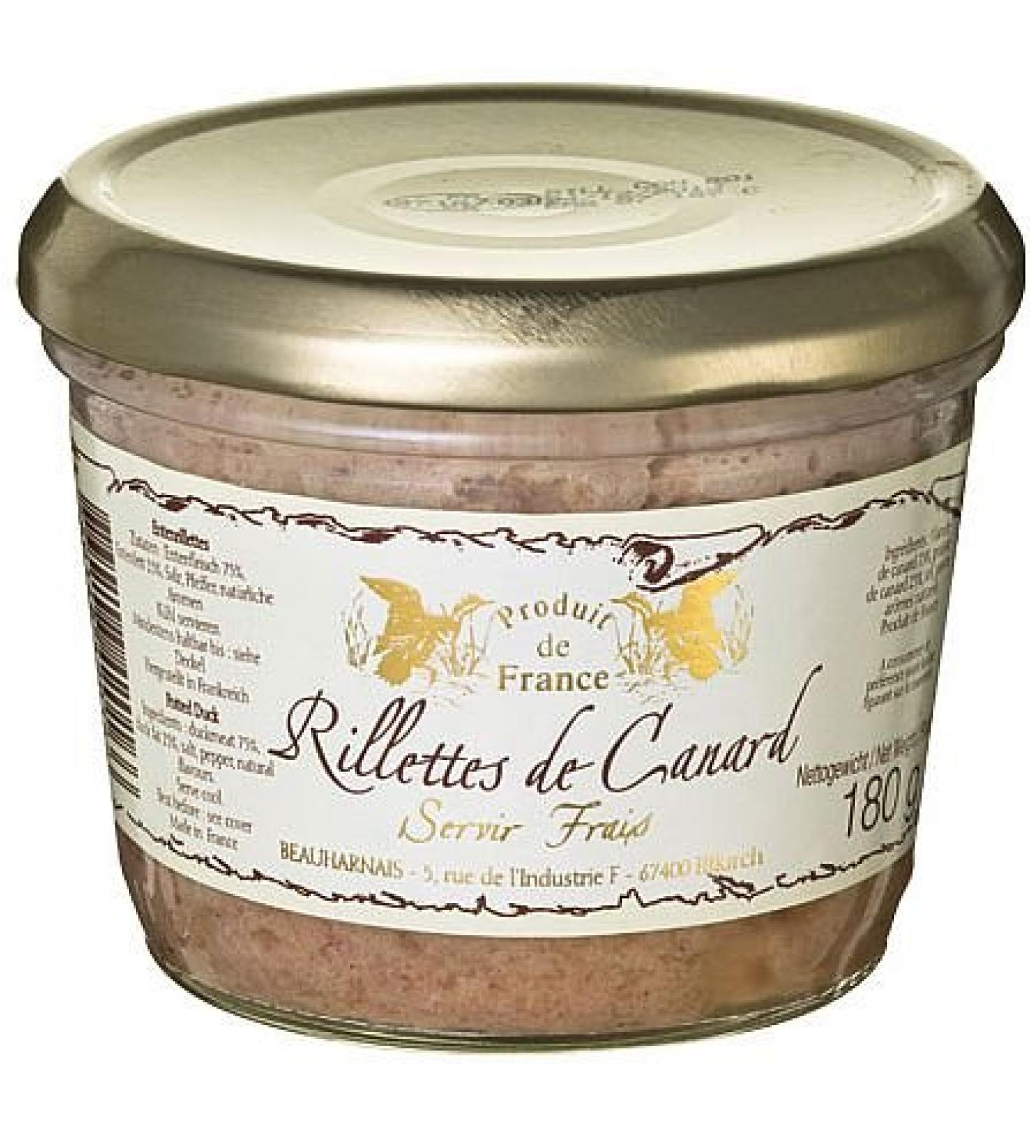 Duck Rillettes from Beauharnais 180g Rillettes de Canard Beauharnais 180g