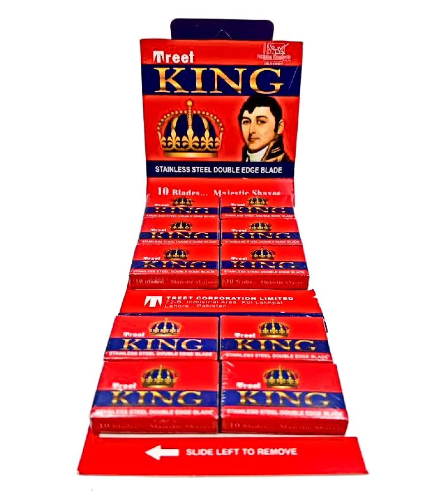 100 Treet King Double Edge Razor Blades