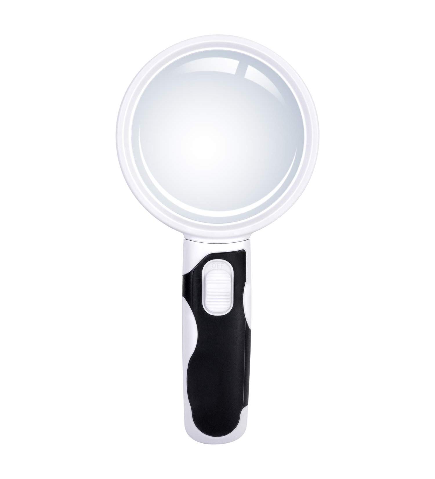Amazon Basics Magnifying Glass with Light   2-lens  5X 10X  LED Illuminated 2 Lens - Buy Online on GoSupps.com