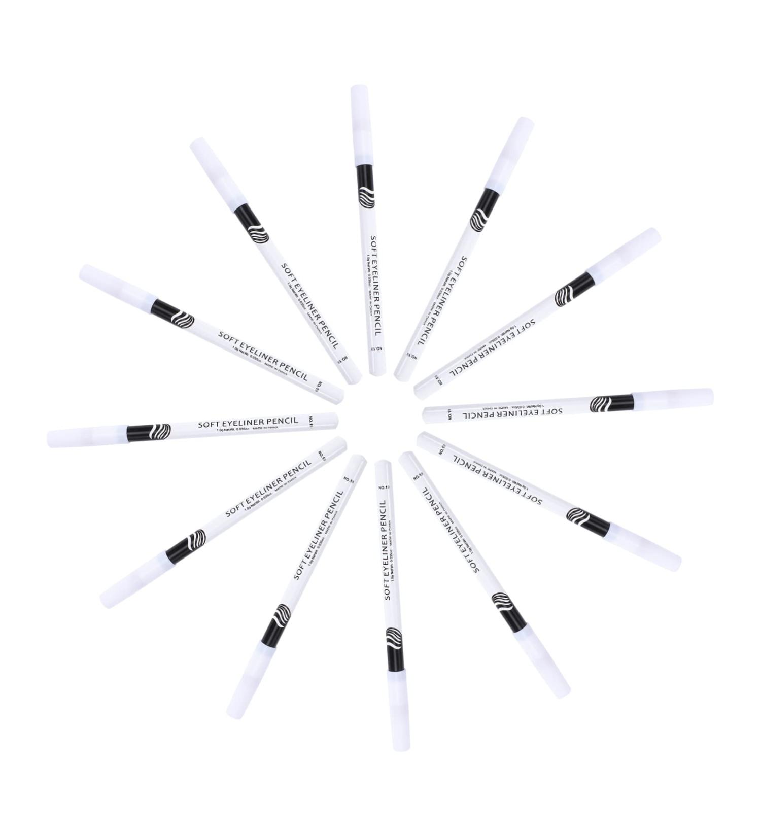 Beavorty 48 Pcs Eyeliner Pencil Highlighter Eyeshadow White Eye Pencil Eyeliner Brush Whitening Makeup Pen - Buy Online on GoSupps.com