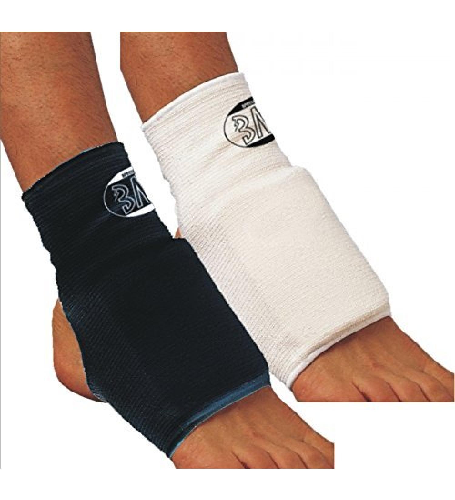 Bay 2x Foot Bandages with Spens Upholstery Clamping Protector Fabric | CE Approved Cotton Ankle & Joint Protection - Black & White S/M - Buy Online on GoSupps.com