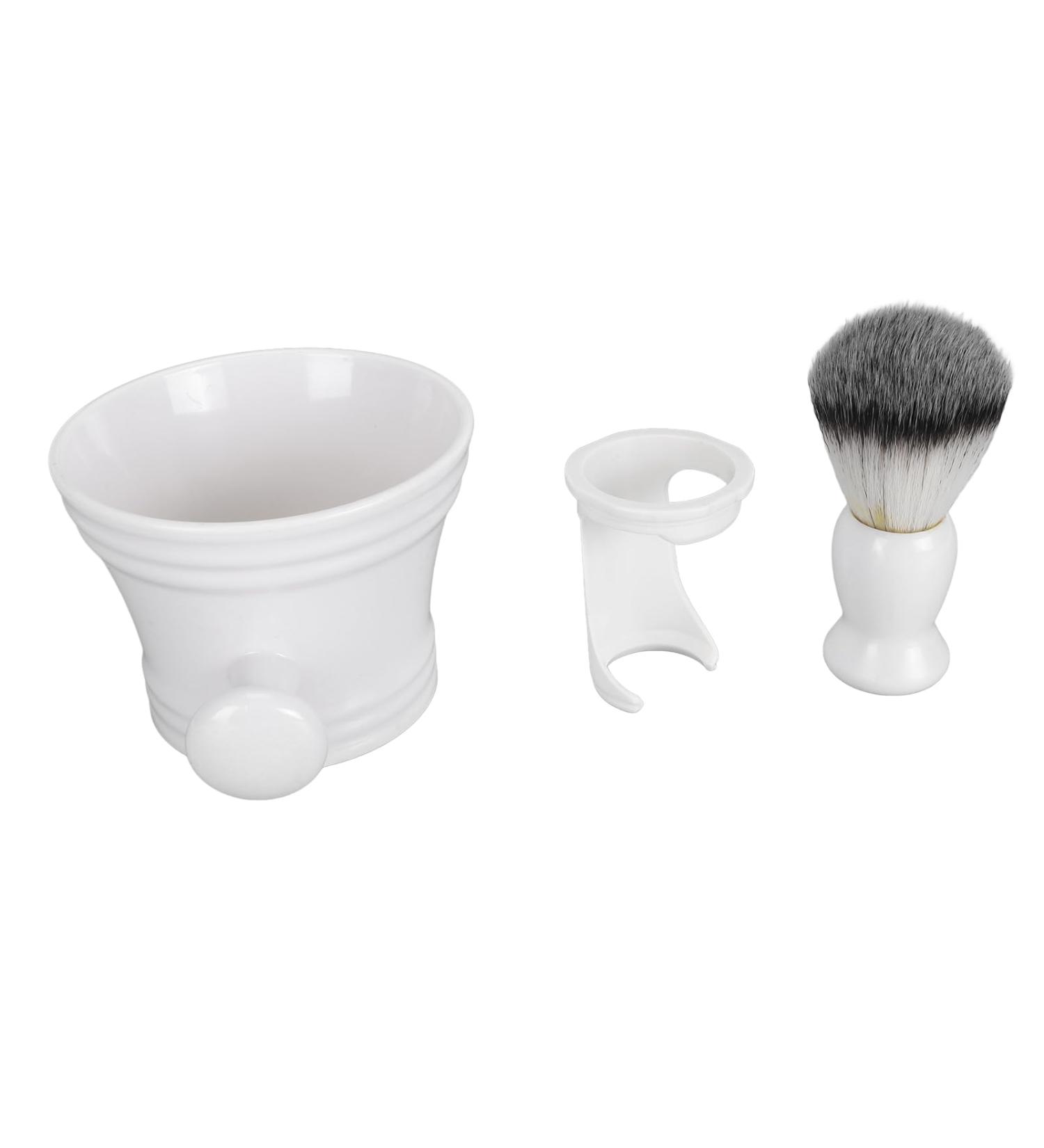 Premium 3 in 1 Shaving Brush Set for Men - Complete Shaving Bowl & Stand - Rich Foam Brush for Soft Hair - Ideal Gift for Every Grooming Enthusiast - Buy Online on GoSupps.com
