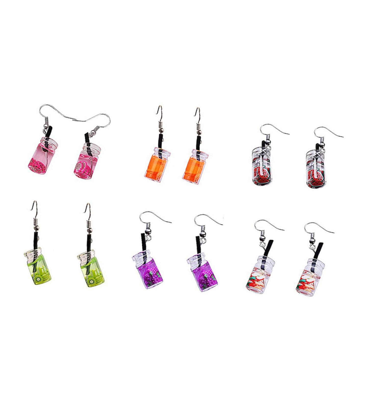 1 Pair Funny Earbob Earrings Earings for Women Ear Hook Jewelry Ear Dangle South Cute Girl 4.5X0.8cm Purple - Buy Online on GoSupps.com