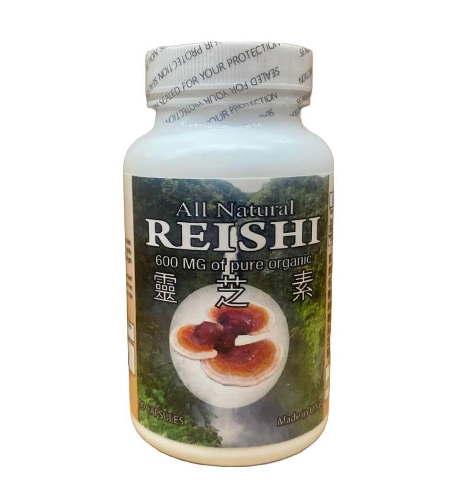 REISHI Organic Reishi LINGZHI 600mg - 90 Capsules by All Natural - Buy Online on GoSupps.com